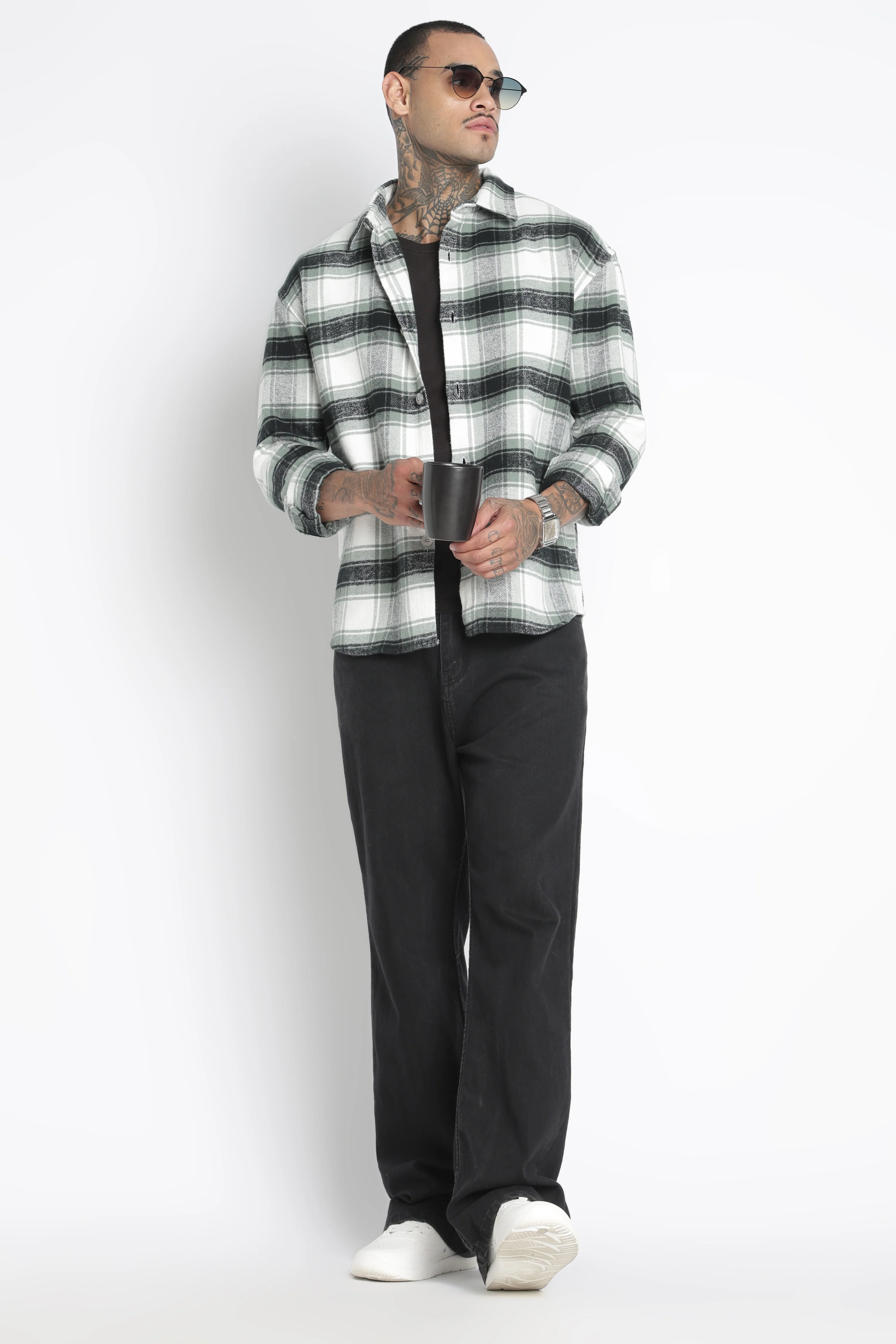 Men Brushed Check Shirt - Image 9