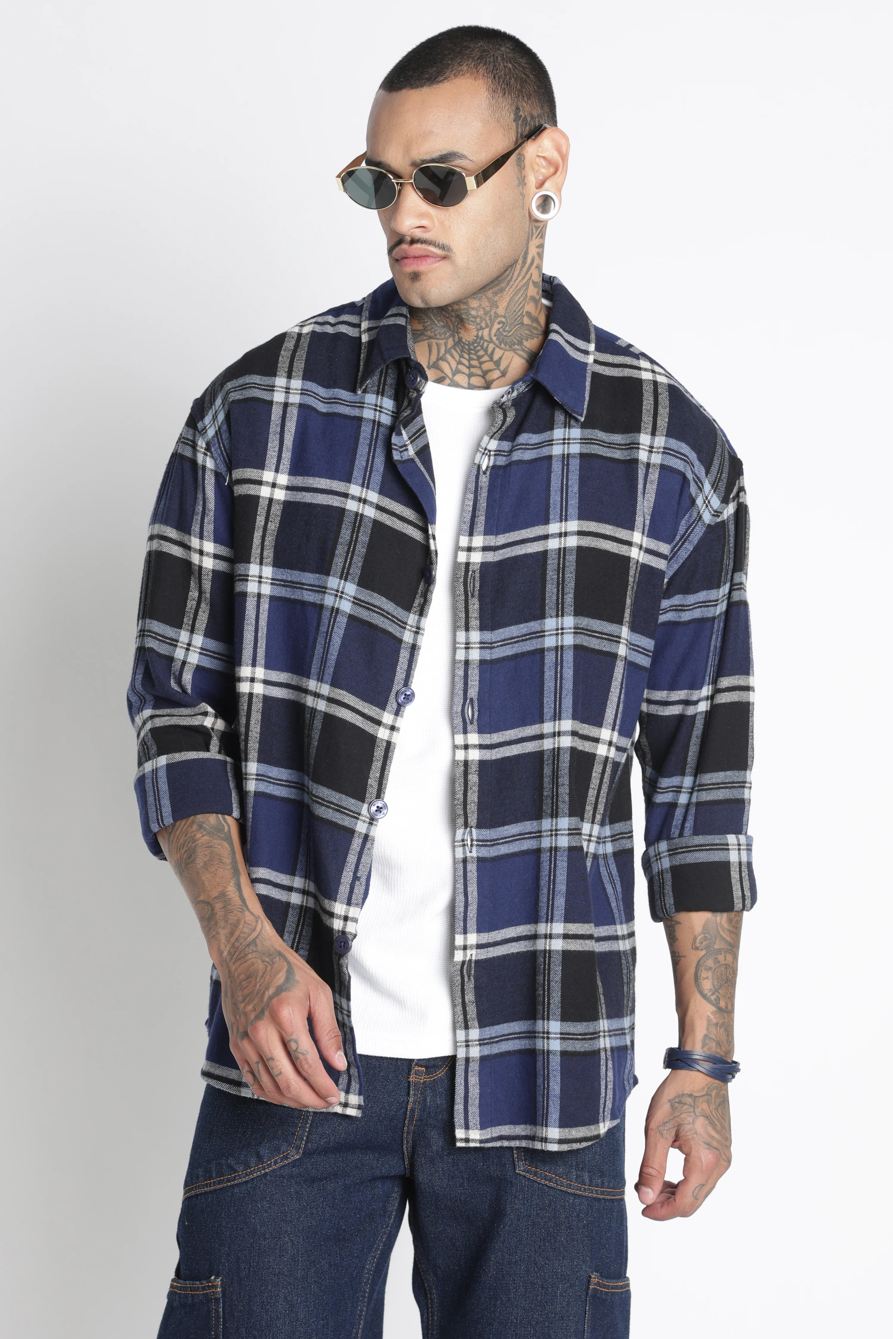 Men Brushed Check Shirt - Image 10