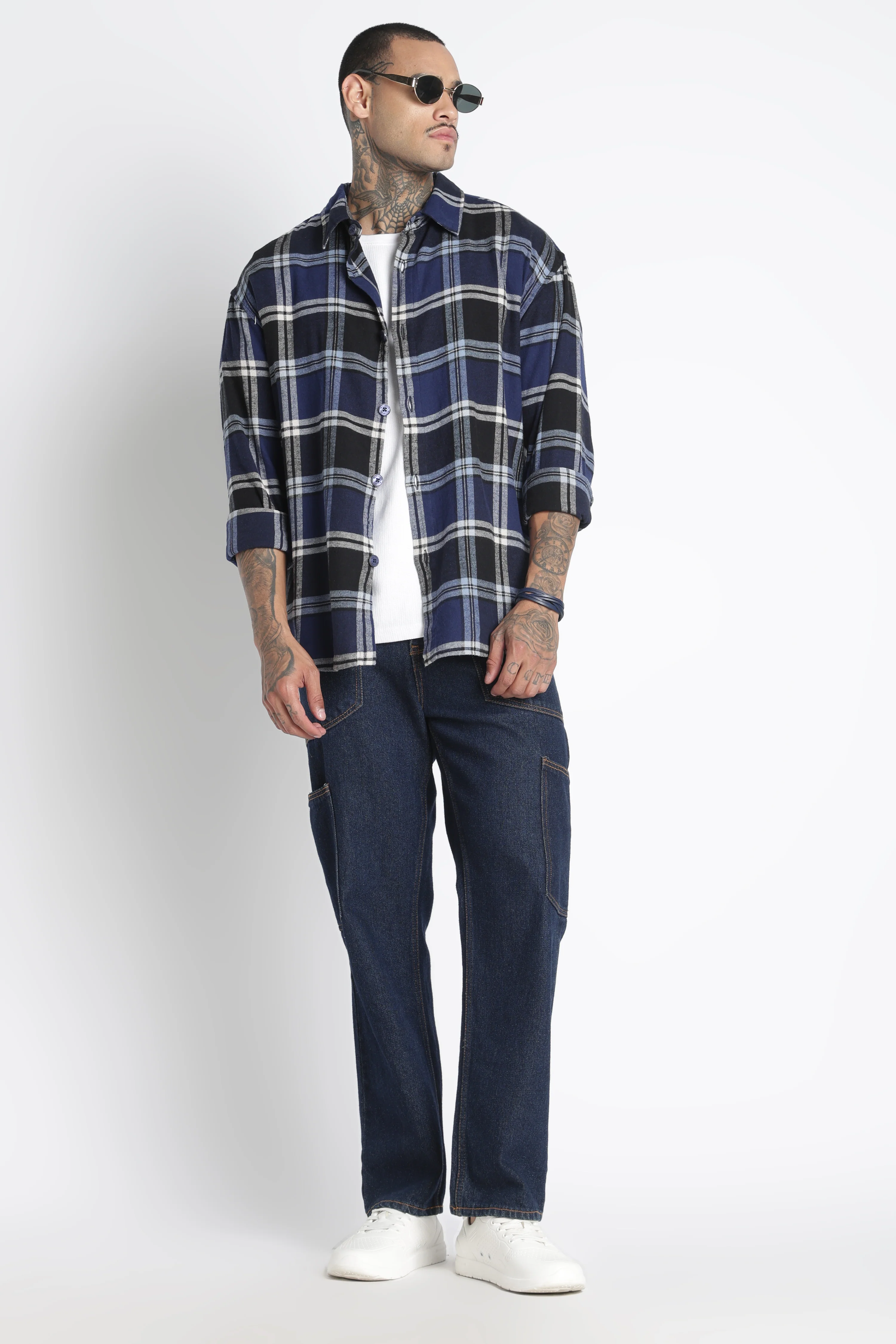Men Brushed Check Shirt - Image 3