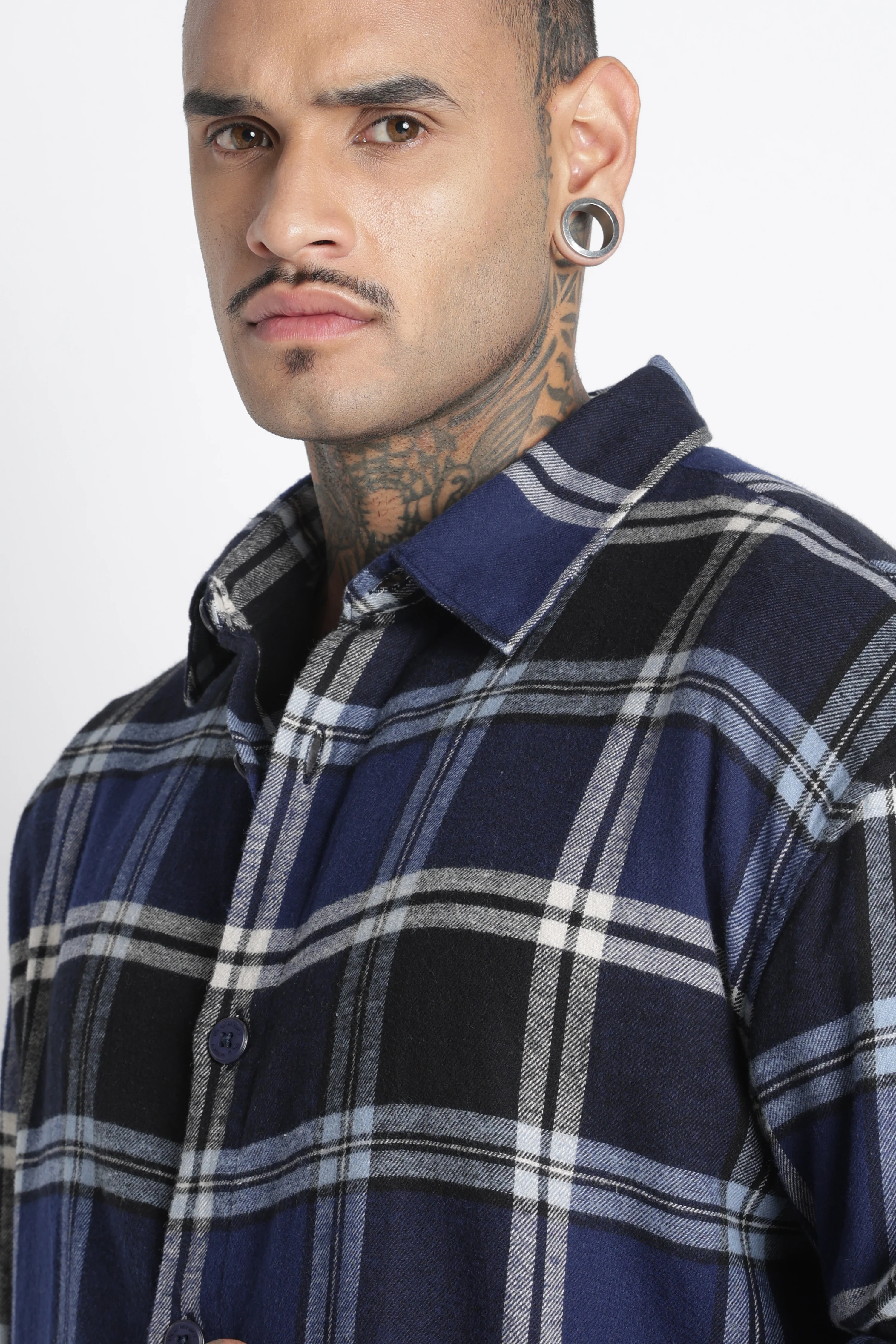 Men Brushed Check Shirt - Image 9