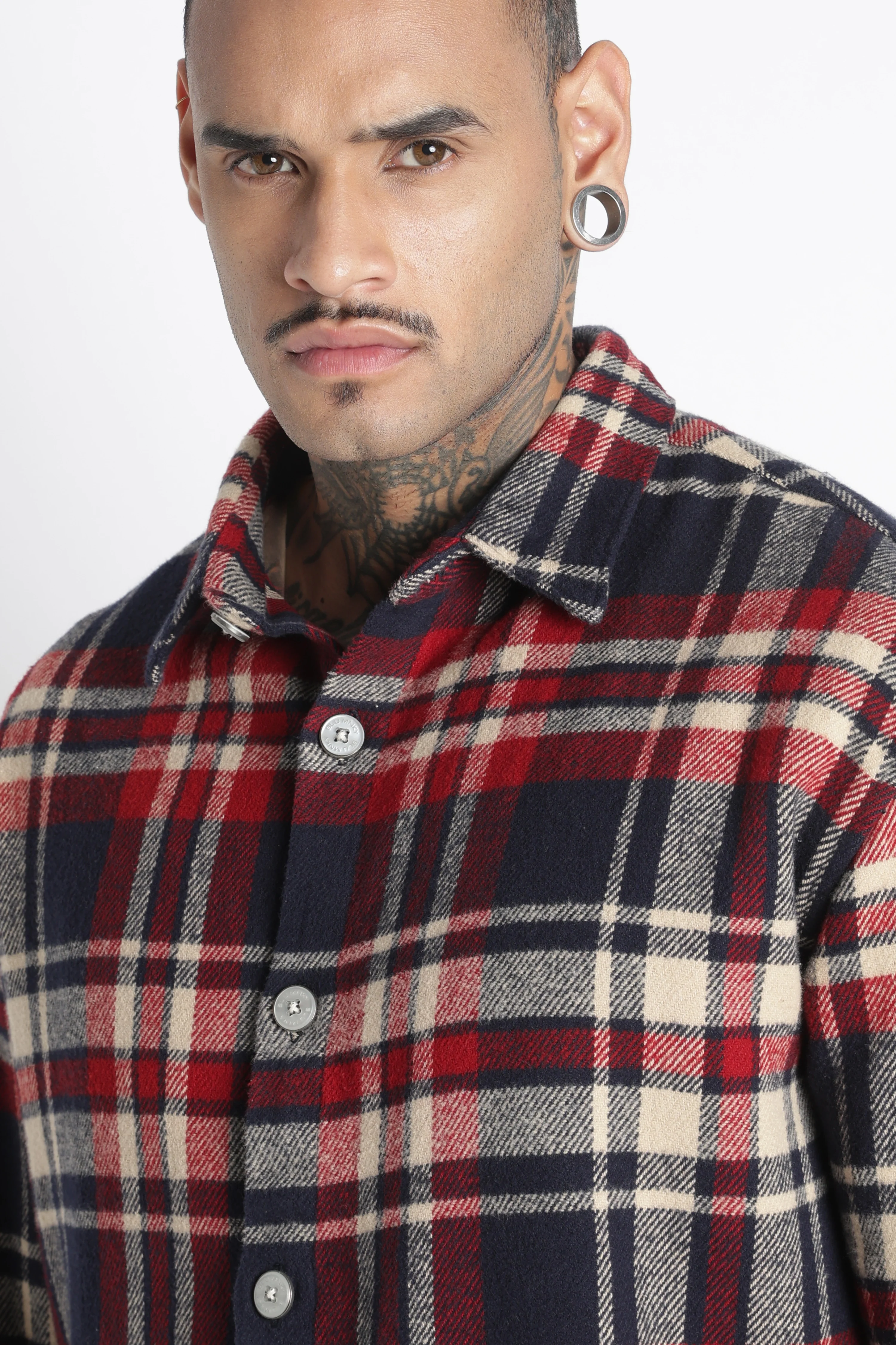 Men Brushed Check Shirt - Image 2