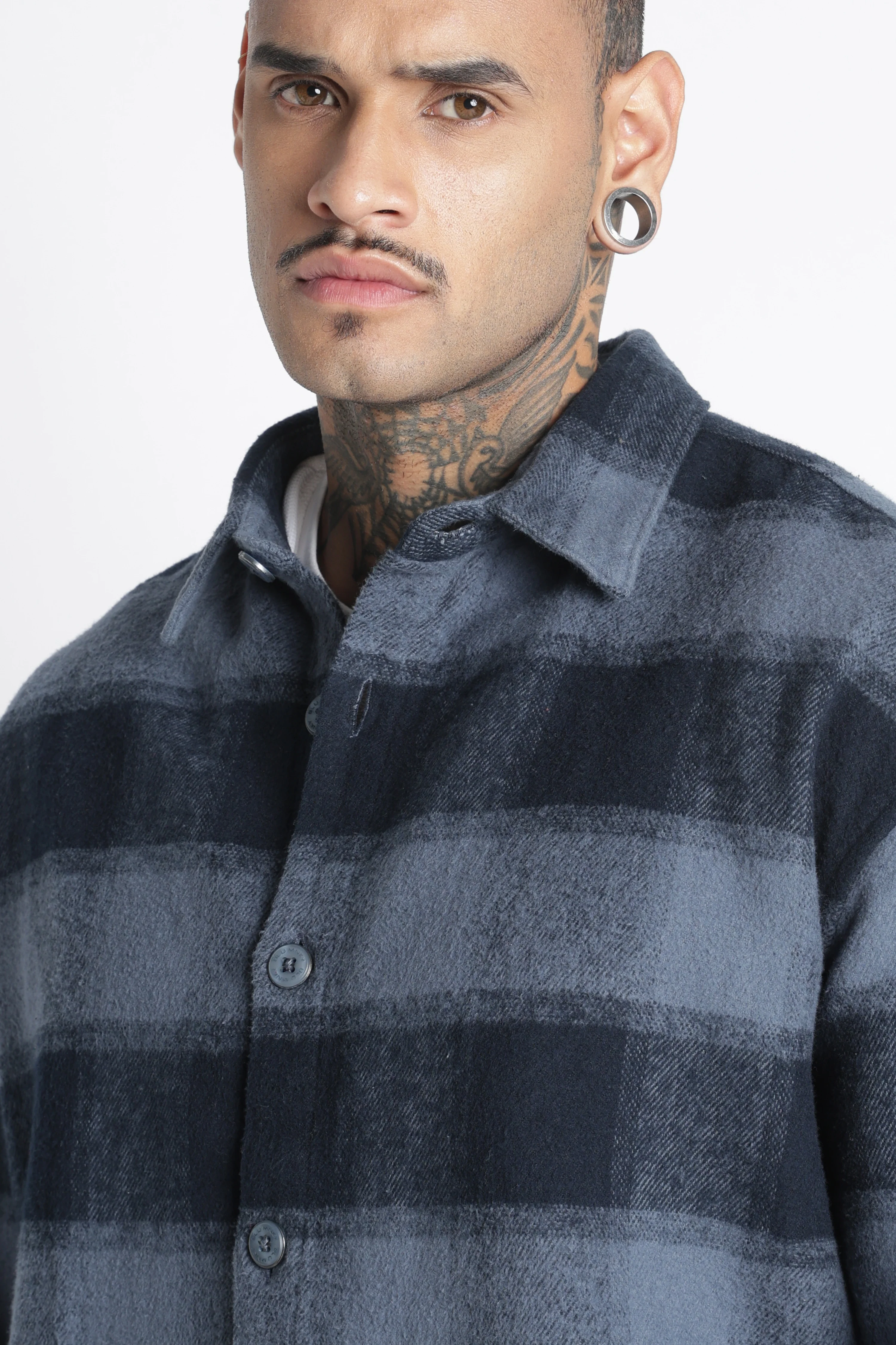 Men Brushed Check Shirt - Image 9