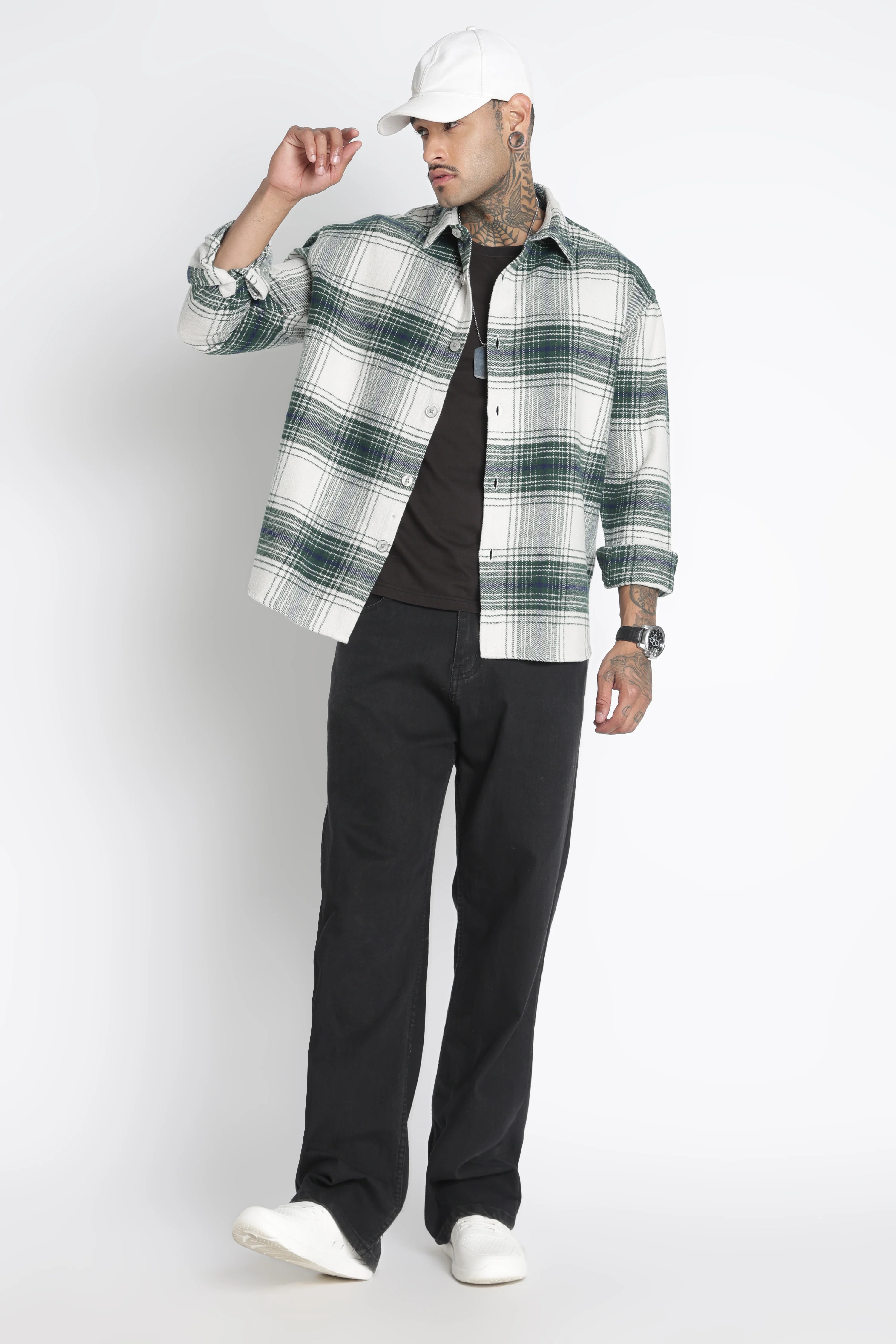 Men Brushed Check Shirt - Image 10