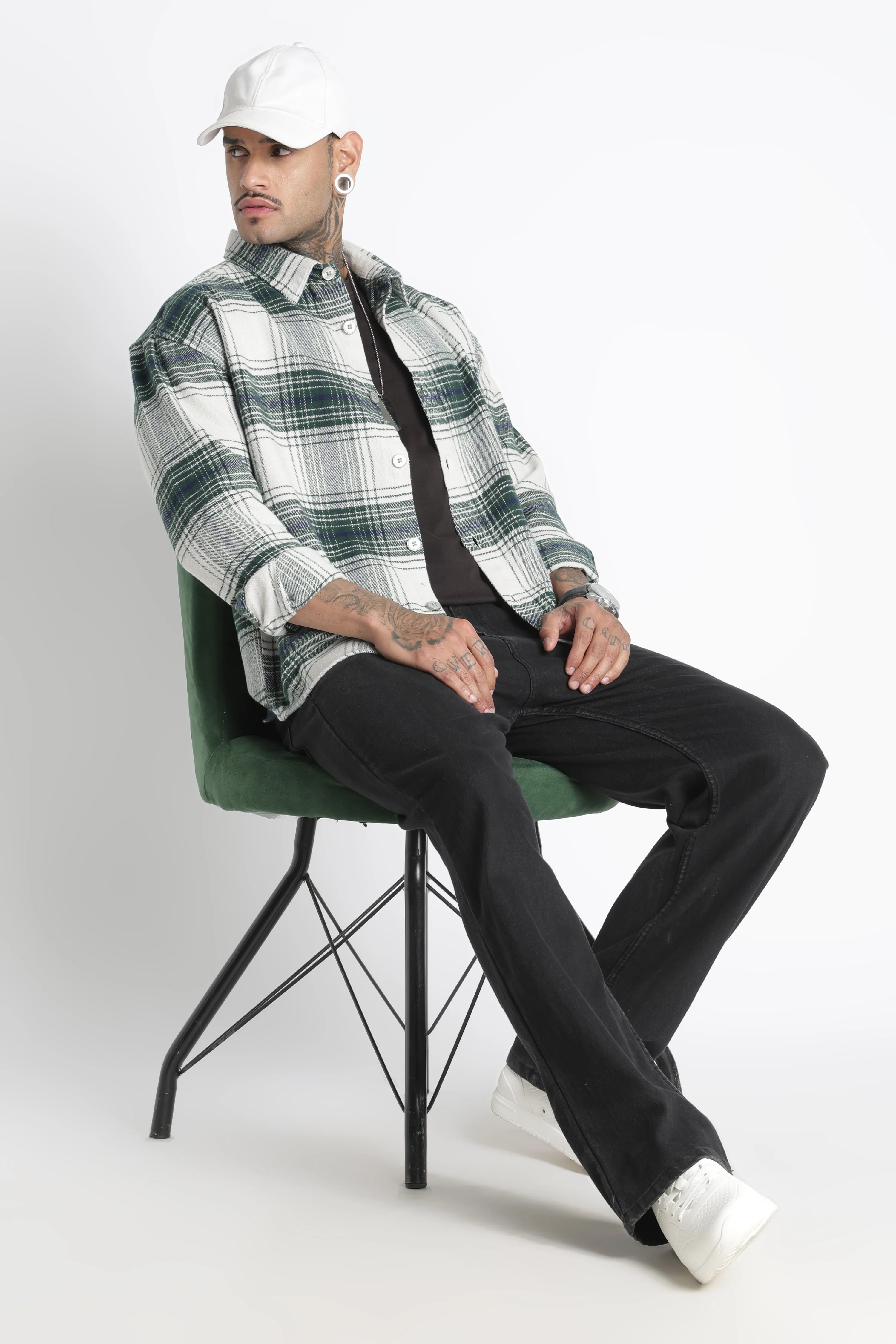 Men Brushed Check Shirt - Image 8