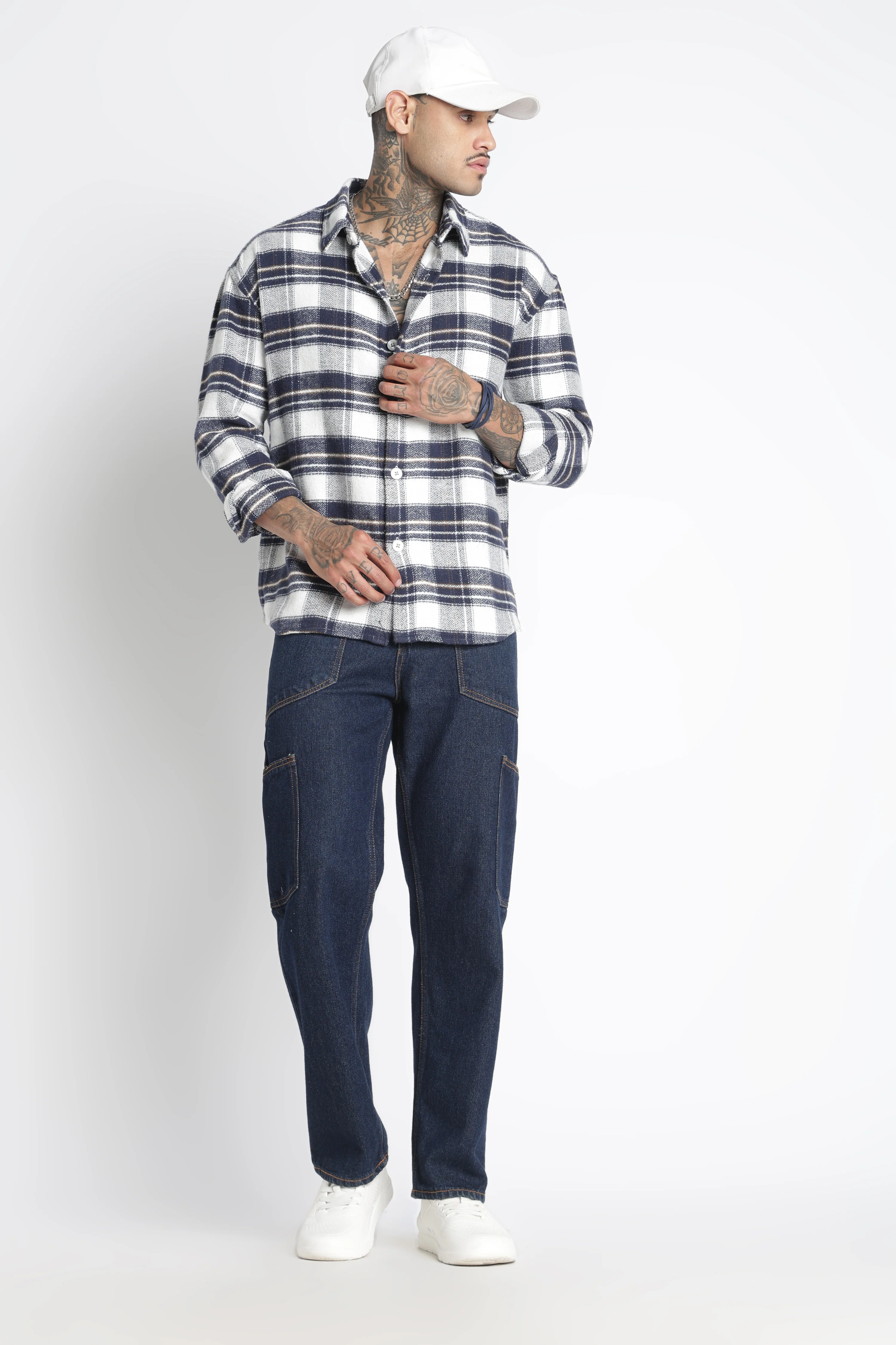 Men Brushed Check Shirt - Image 8