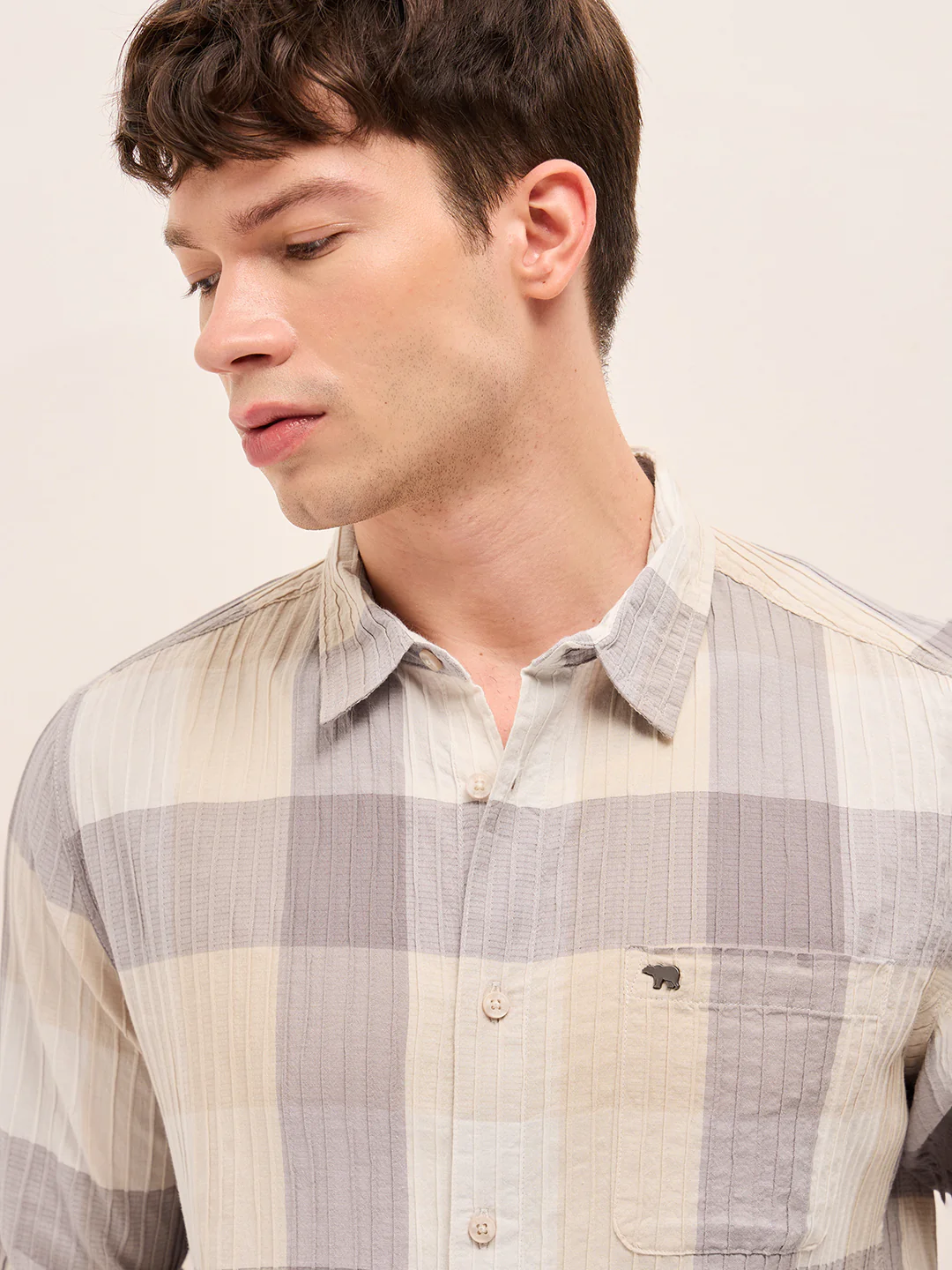 Men Buffalo Checks Casual Shirt - Image 5