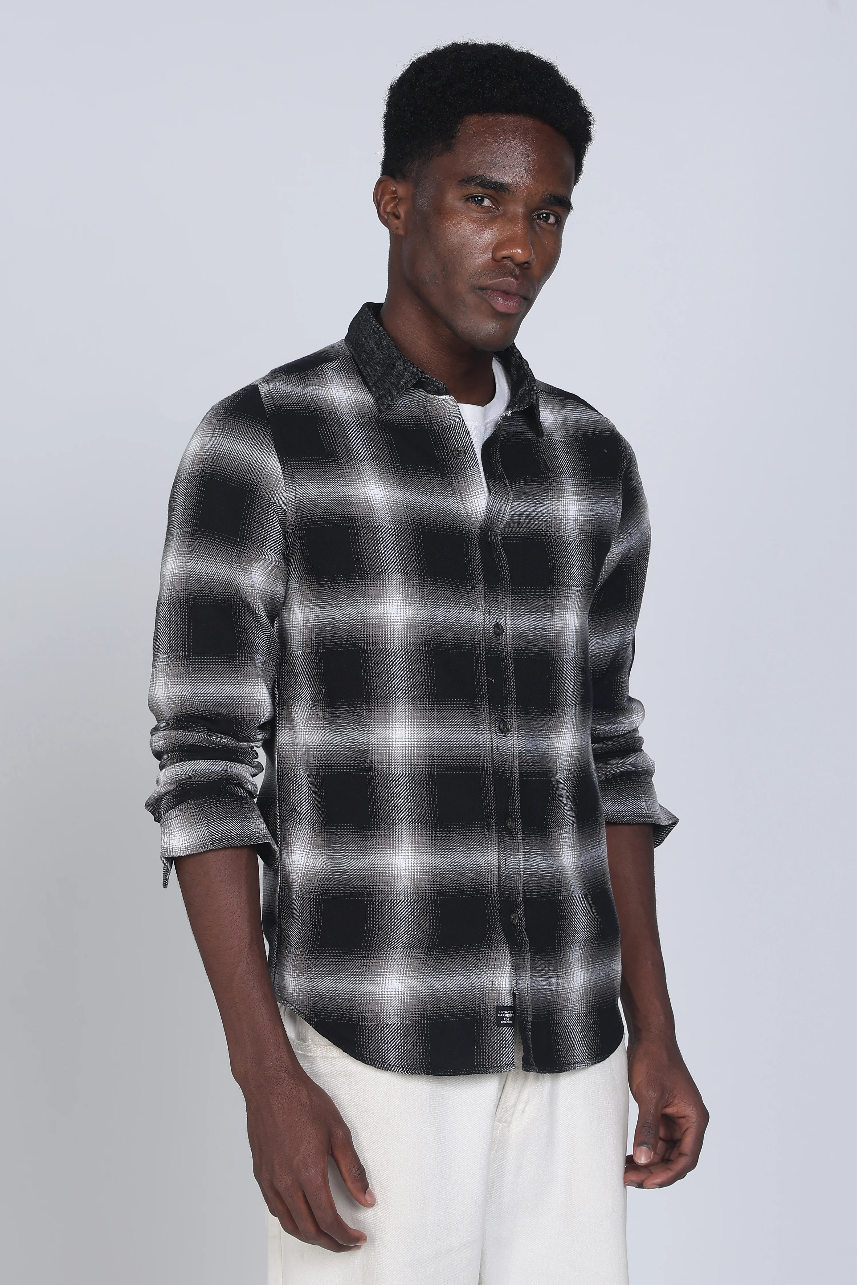 Men Buffer Dobby Check Shirt - Image 3