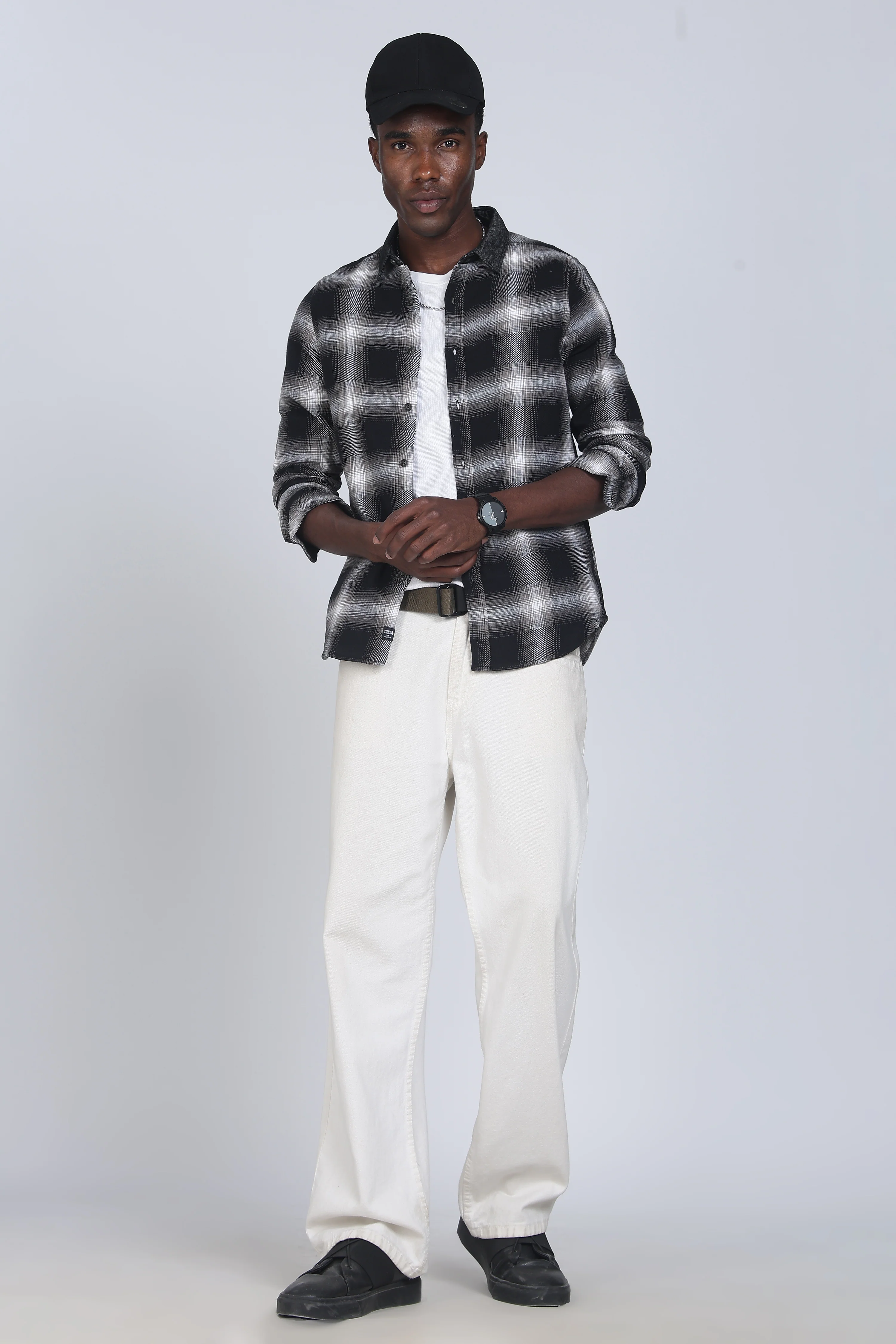 Men Buffer Dobby Check Shirt - Image 8