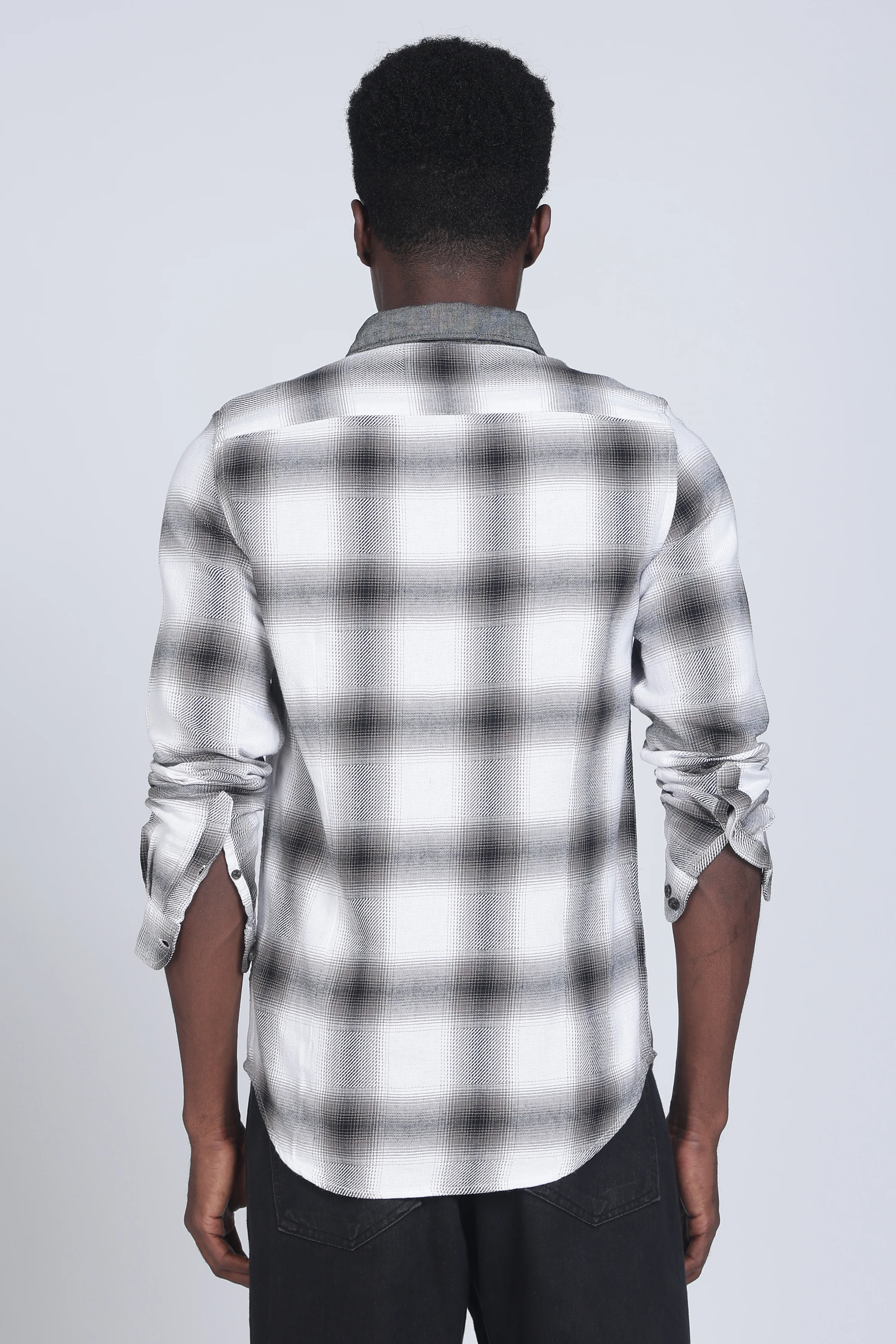 Men Buffer Dobby Check Shirt - Image 3