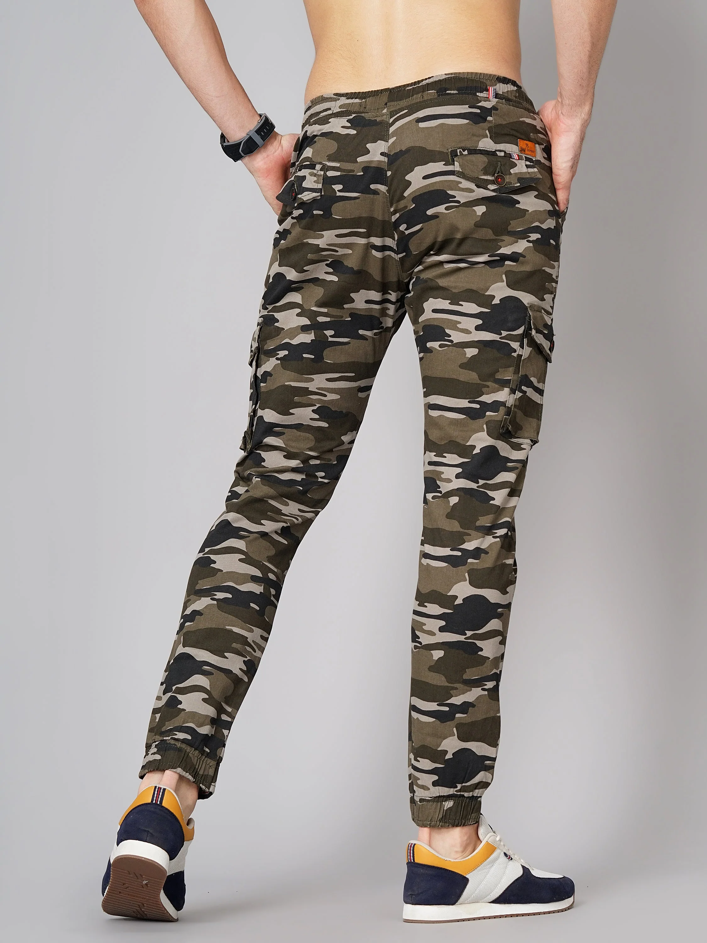Men Camouflage Brown Cargo Pant - Image 2