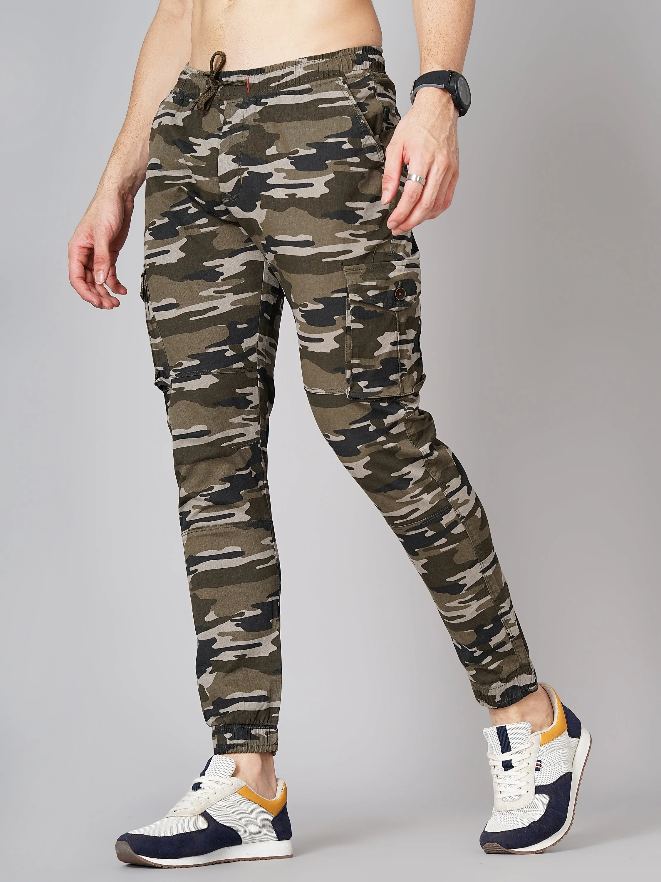 Men Camouflage Brown Cargo Pant - Image 3