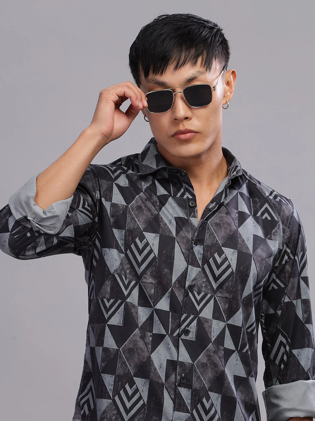 Men Canby White Print Shirt - Image 6