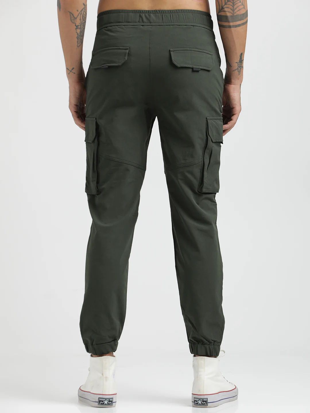 Men Cargo Joggers with Multi-Pocket Design - Image 3