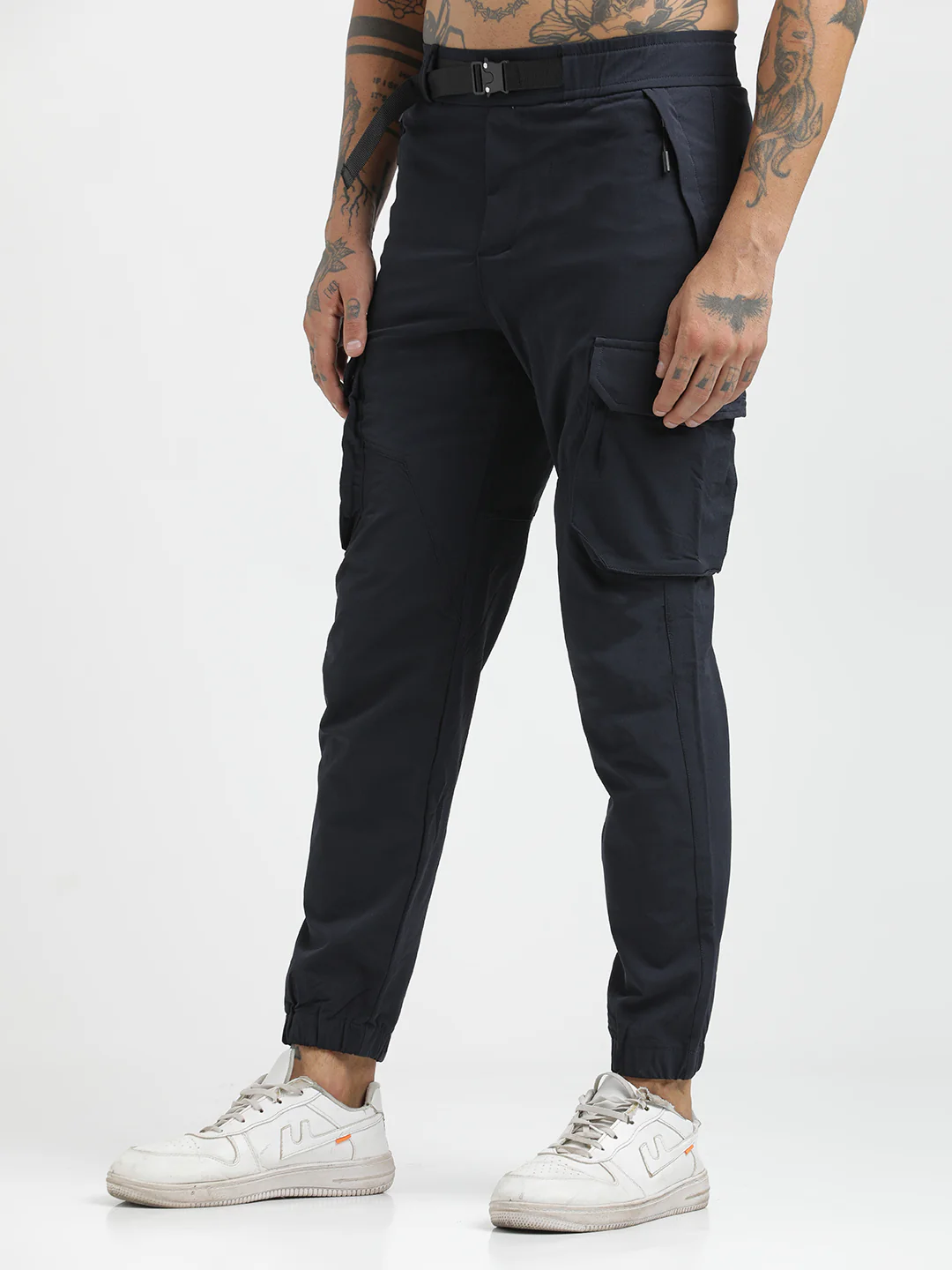 Men Cargo Joggers with Multi-Pocket Design - Image 4
