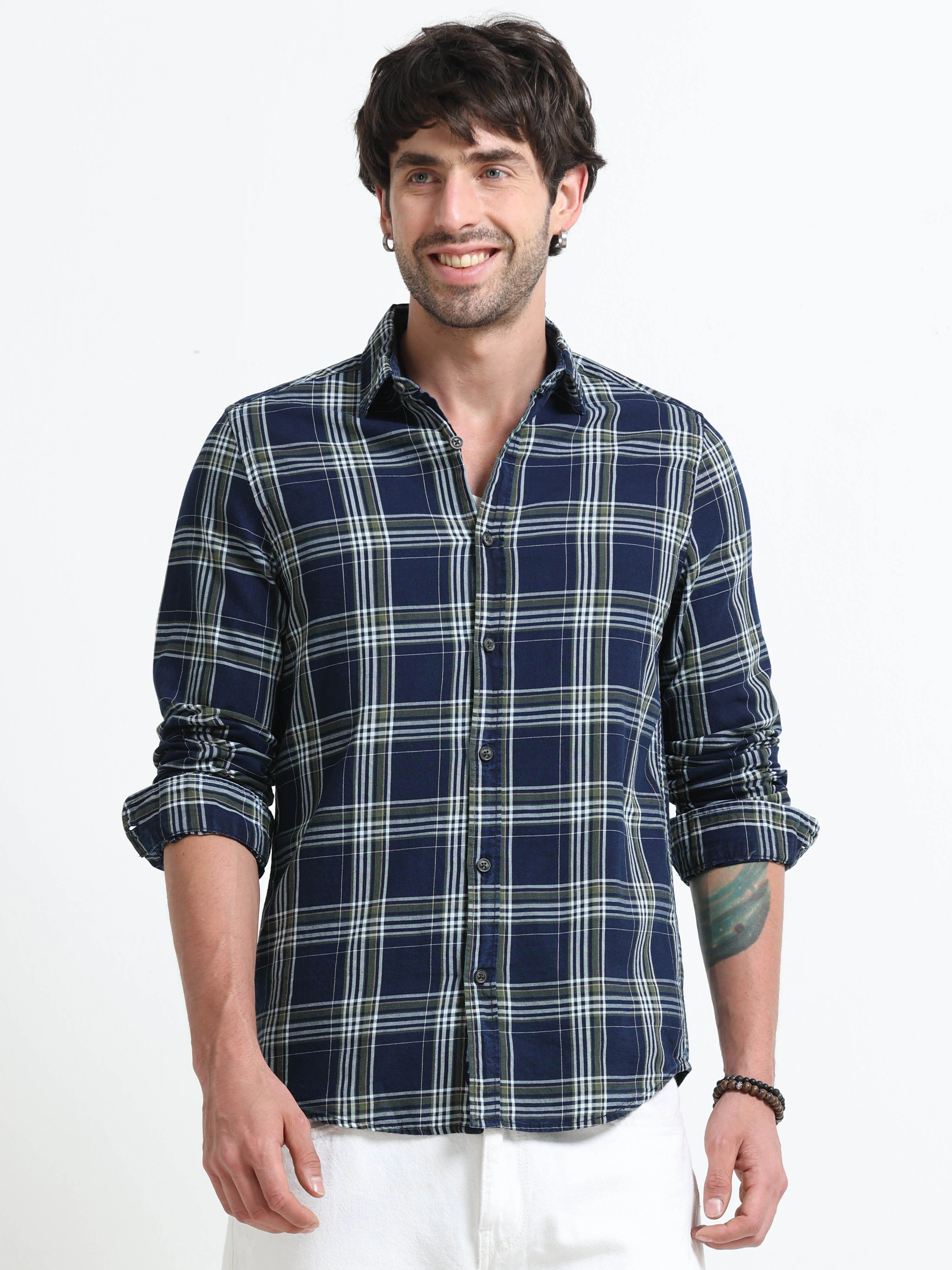 Men Carol Check Shirt