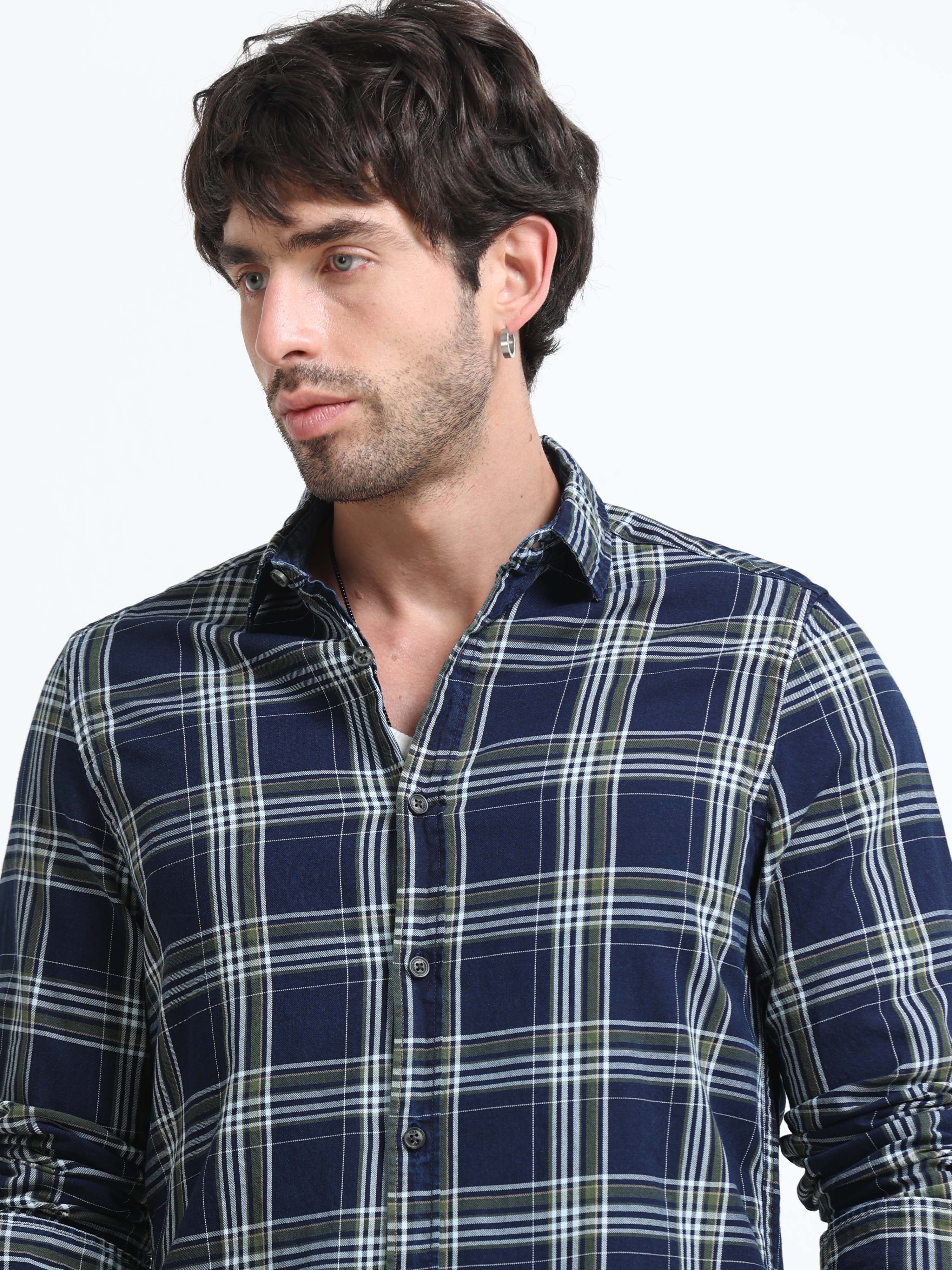 Men Carol Check Shirt - Image 4