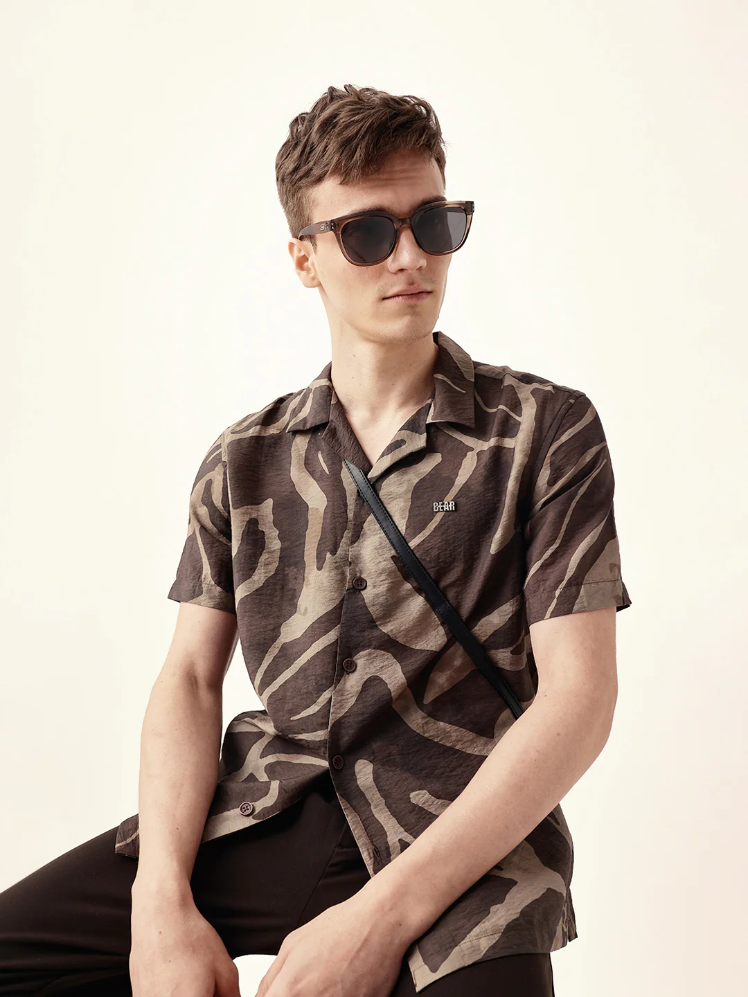 Men Casual Abstract Print Shirt