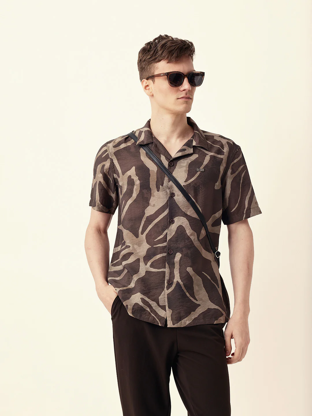 Men Casual Abstract Print Shirt - Image 2