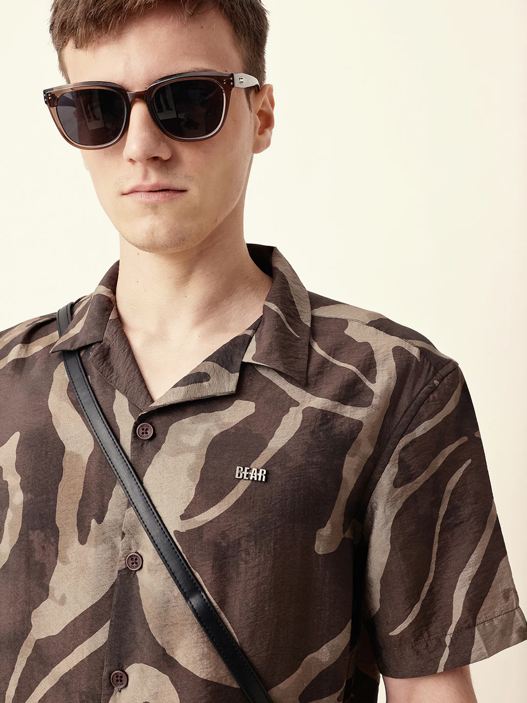 Men Casual Abstract Print Shirt - Image 5