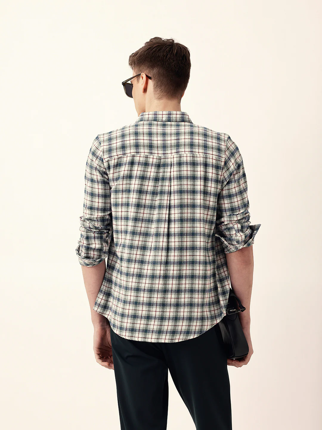 Men Casual Checked Shirt - Image 6