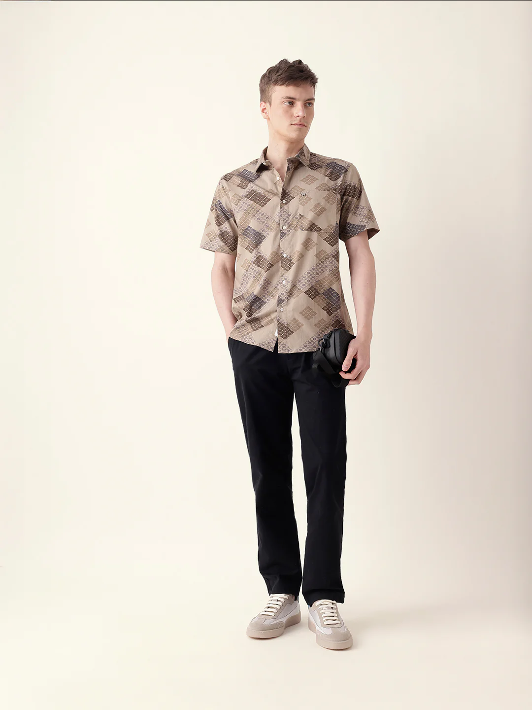 Men Casual Geometric Print Shirt - Image 8