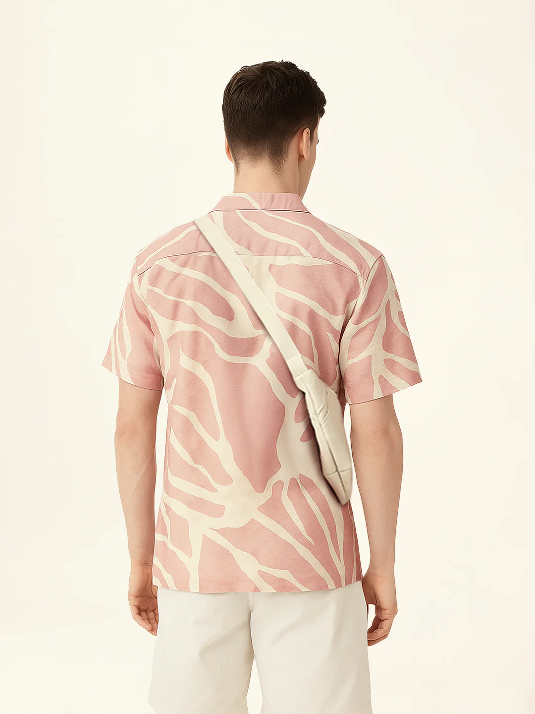 Men Casual Leaf Print Shirt - Image 8