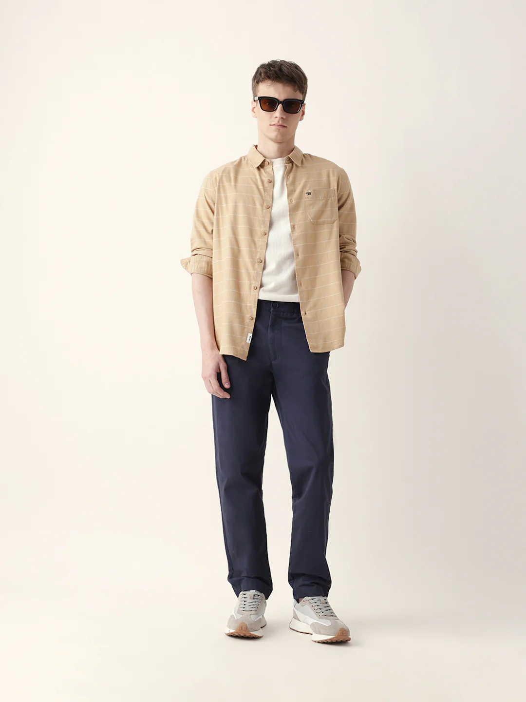 Men Casual Plaid Button-Down Shirt - Image 8