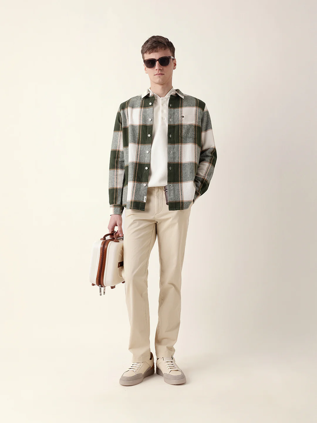Men Casual Plaid Flannel Shirt - Image 2