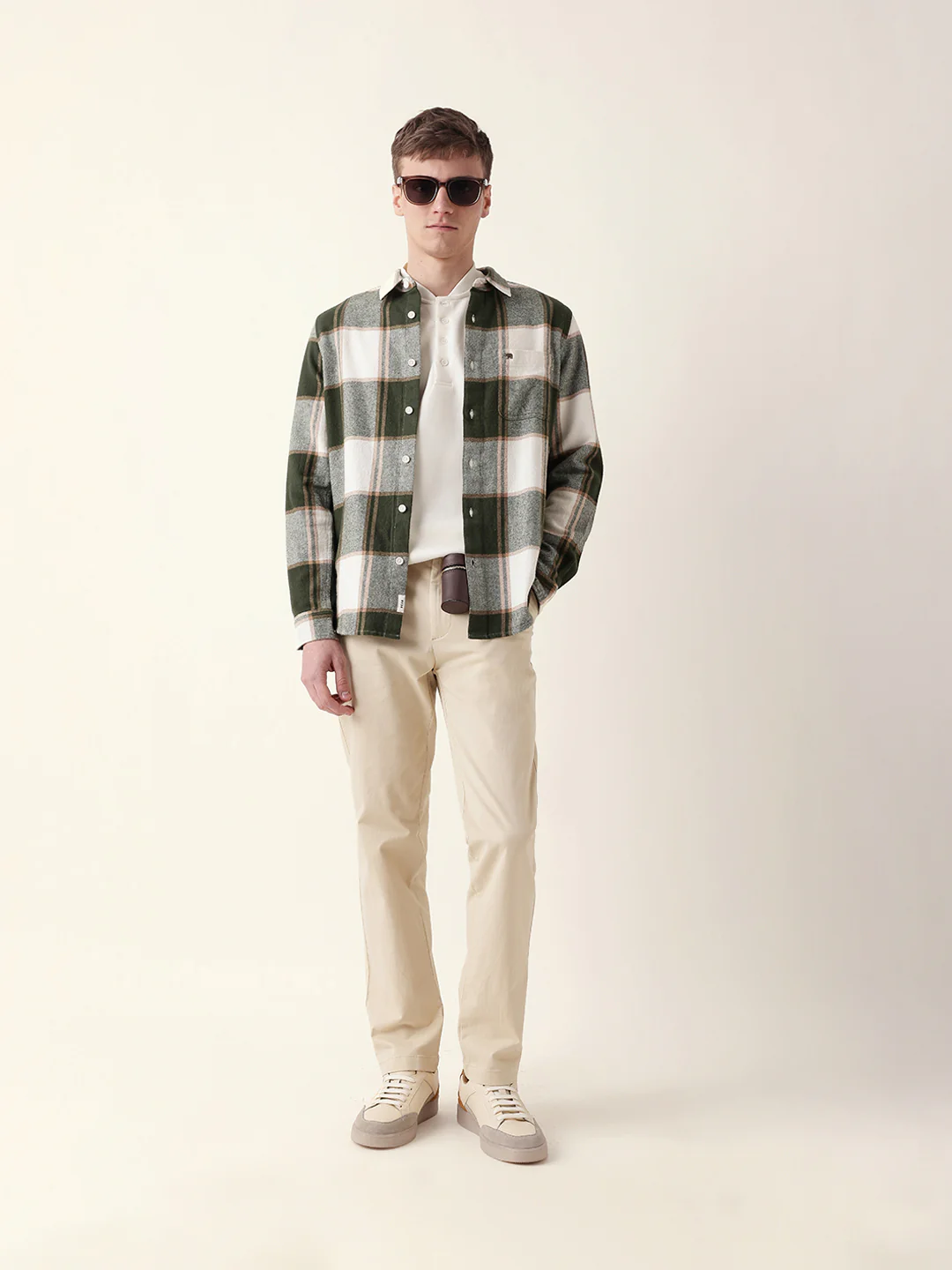 Men Casual Plaid Flannel Shirt - Image 8