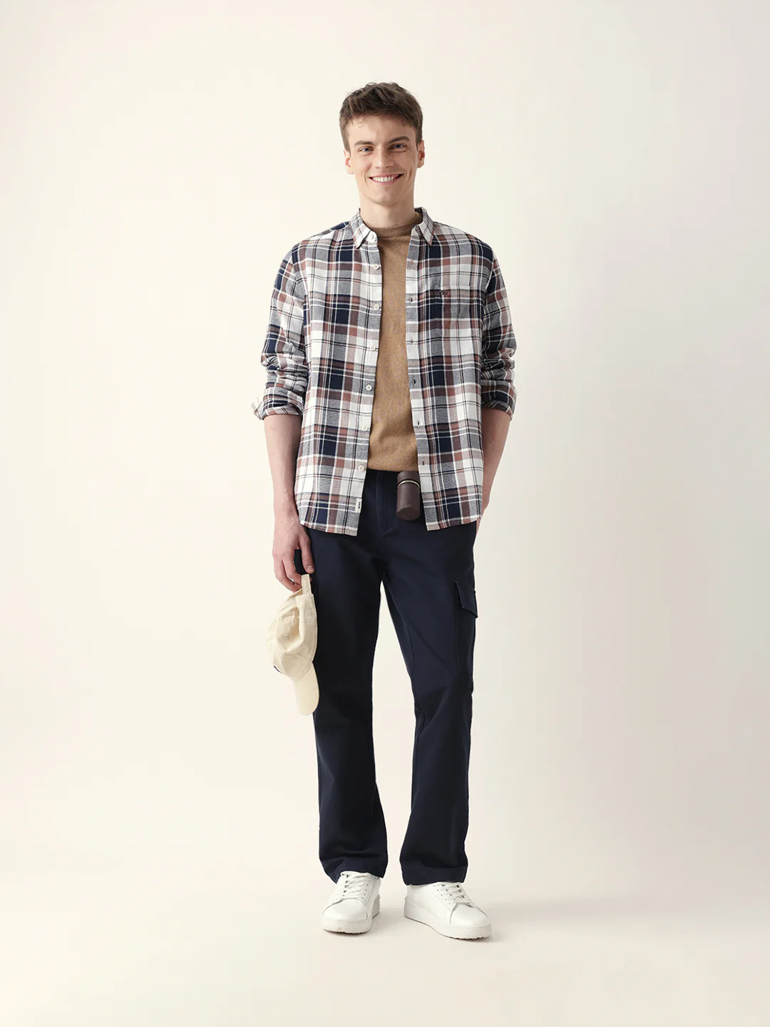 Men Casual Plaid Flannel Shirt - Image 2