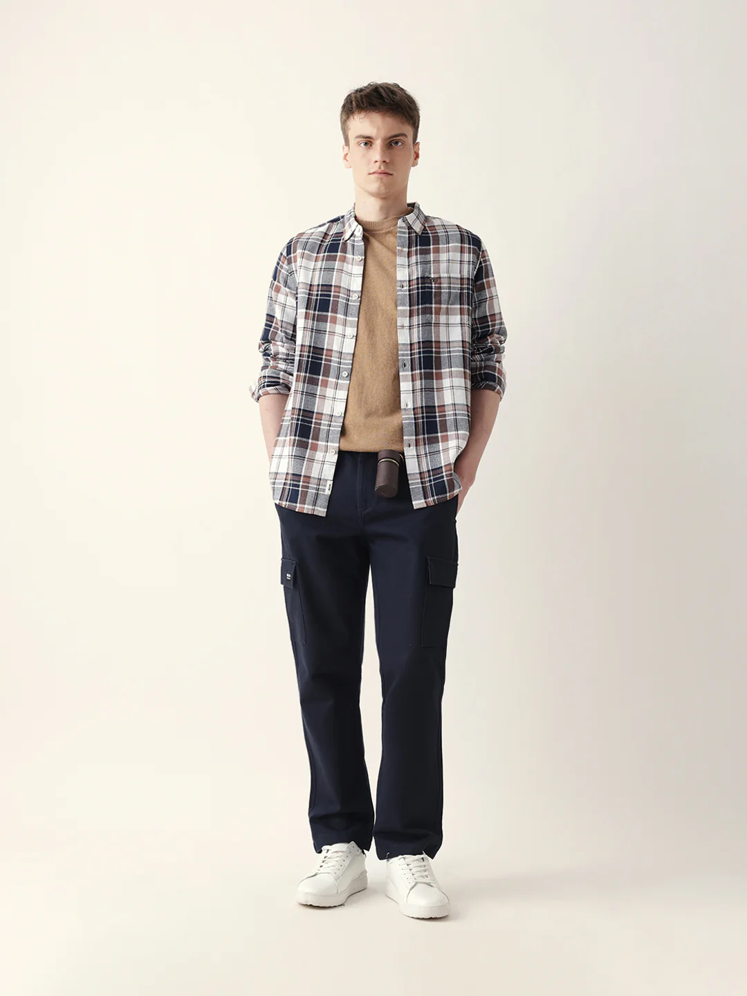 Men Casual Plaid Flannel Shirt - Image 8