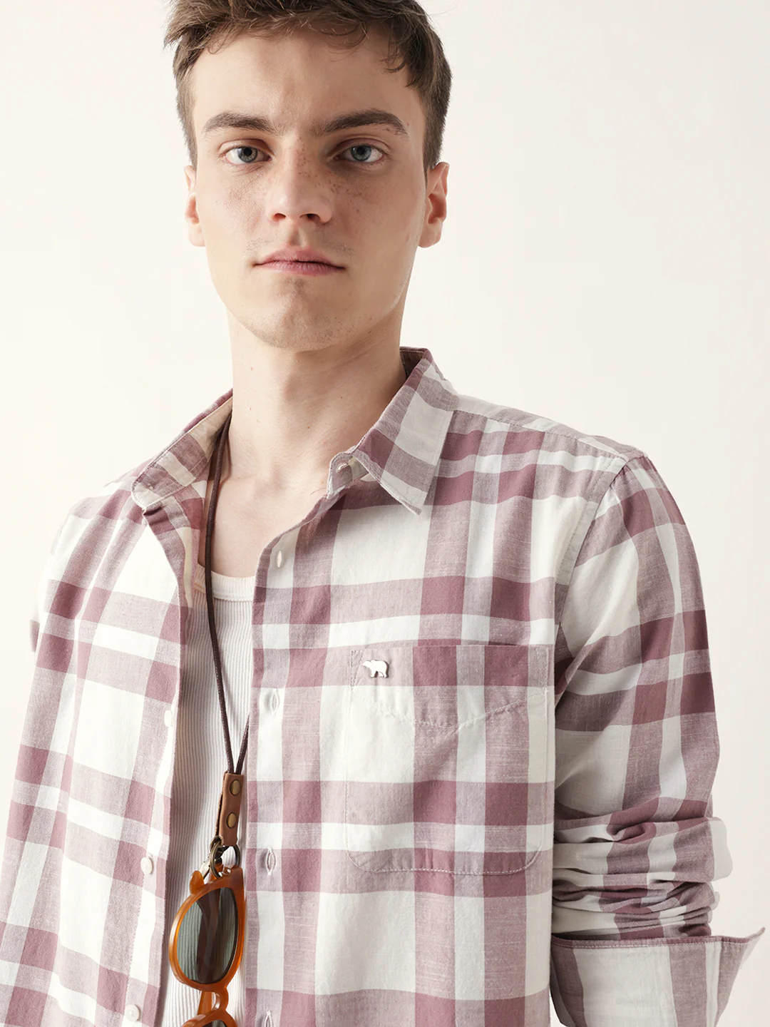 Men Casual Plaid Flannel Shirt - Image 6