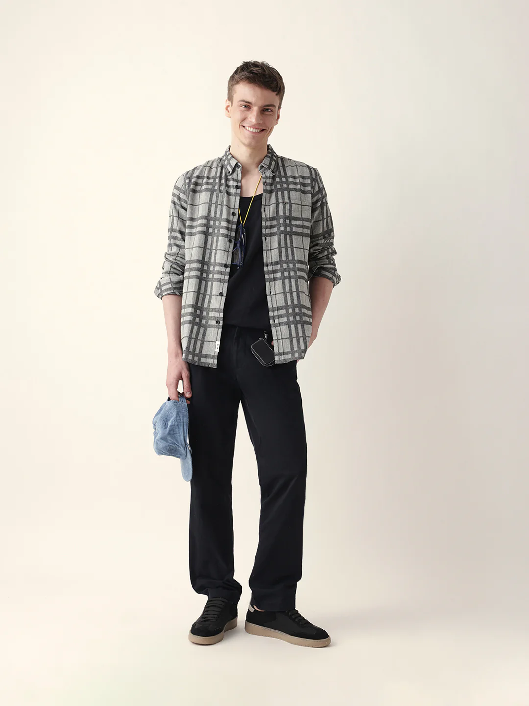Men Casual Plaid Flannel Shirt - Image 2
