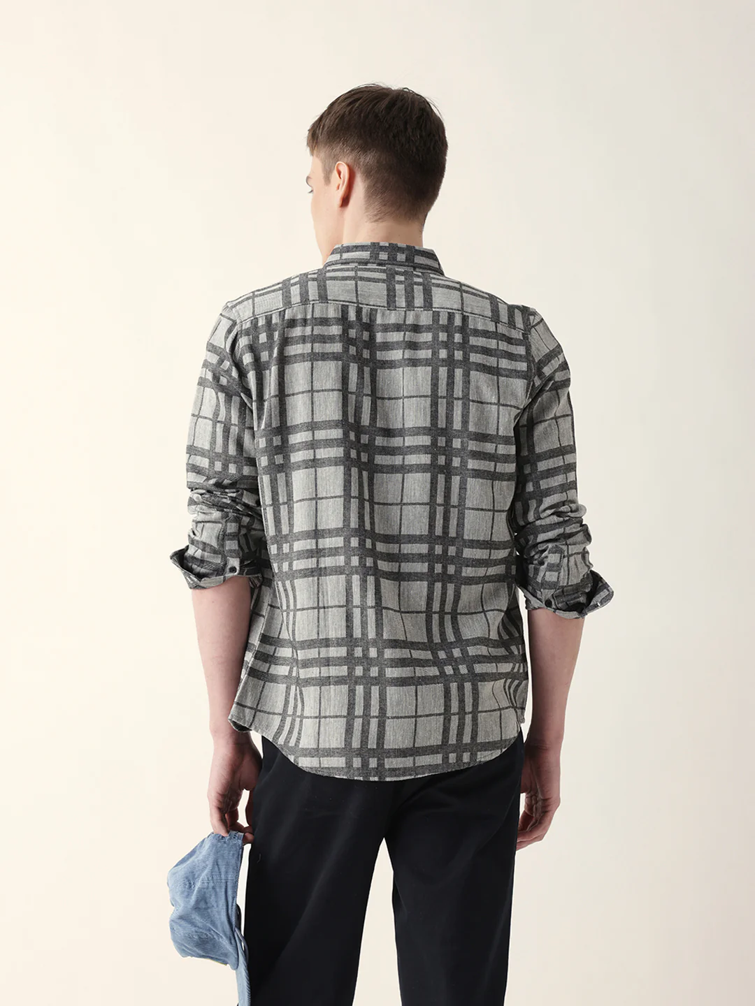 Men Casual Plaid Flannel Shirt - Image 7