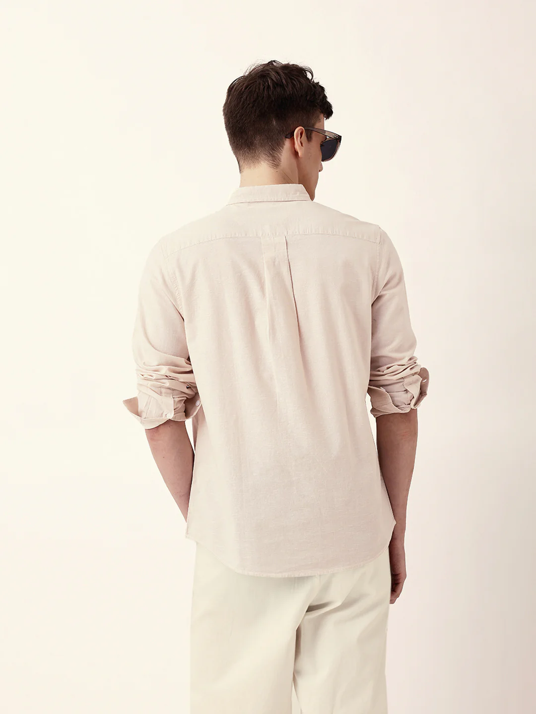 Men Casual Solid Button-Down Shirt - Image 8