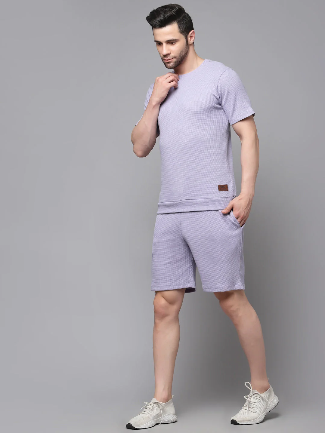 Men Casual Waffle Co-ords Set - Image 4
