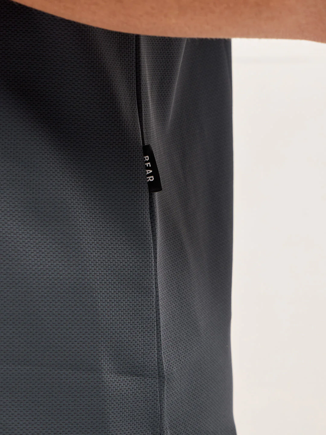 Men Charcoal Solid Nylon Blend Classic Spread Collar Shirt - Image 6