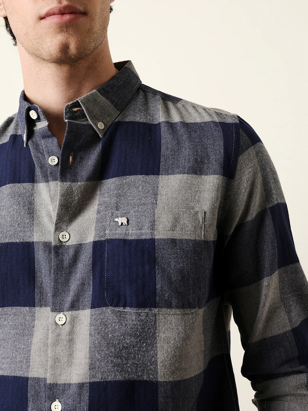 Men Checked Casual Full-Sleeve Shirt - Image 6