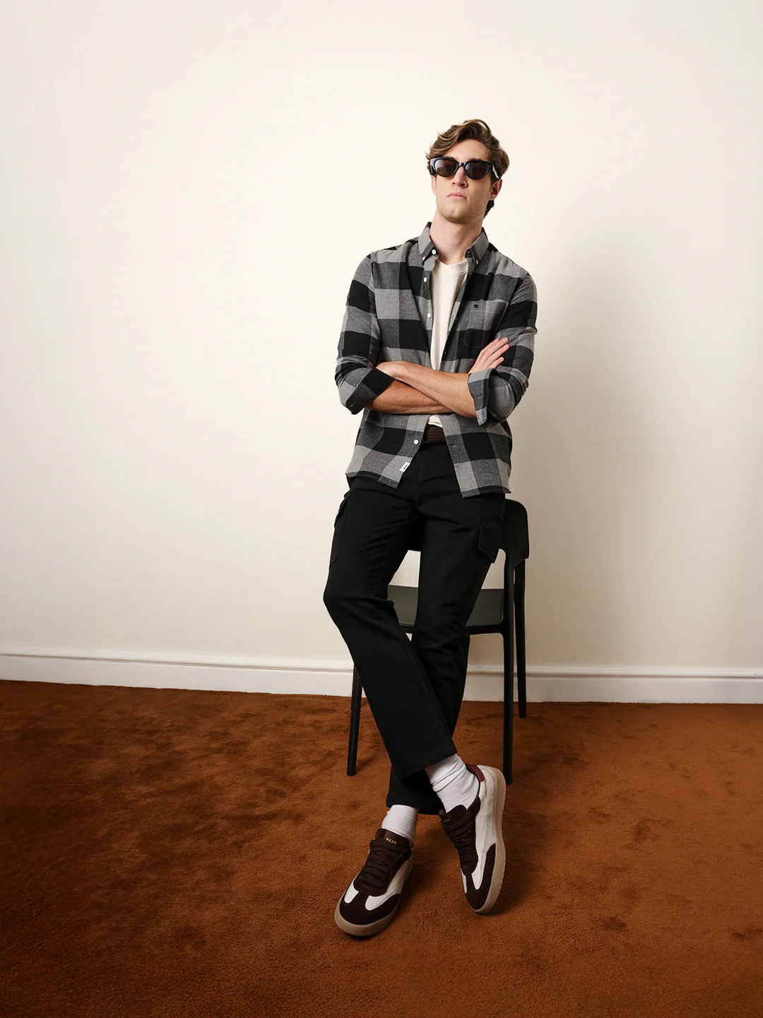 Men Checked Casual Full-Sleeve Shirt - Image 2