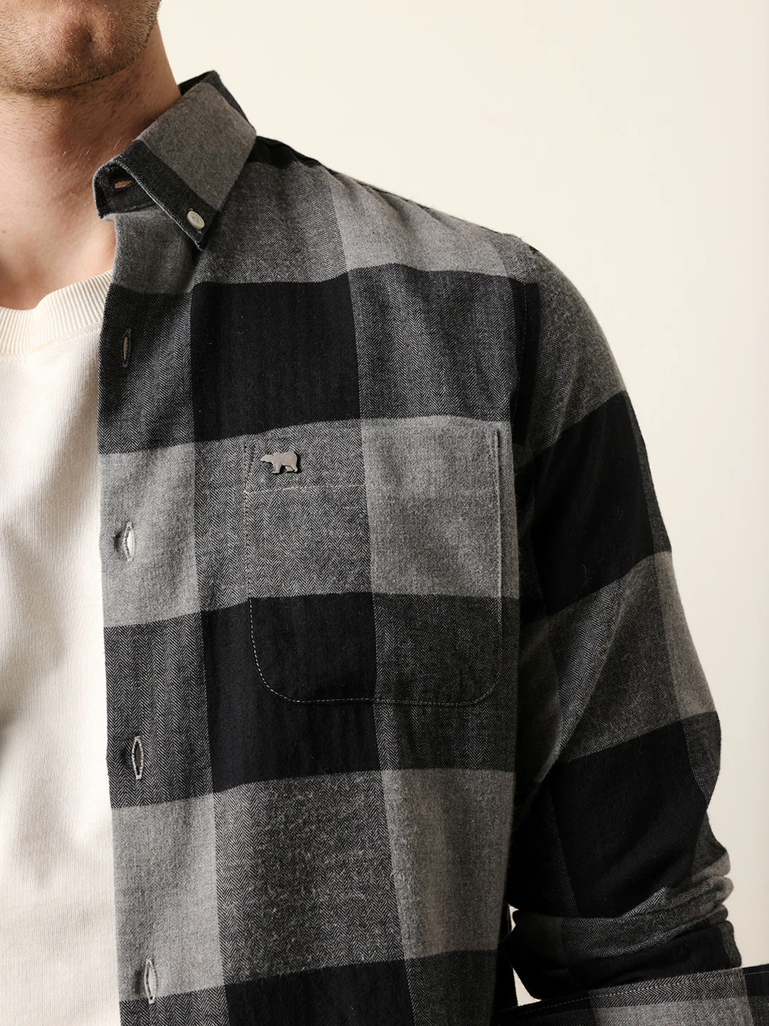 Men Checked Casual Full-Sleeve Shirt - Image 6