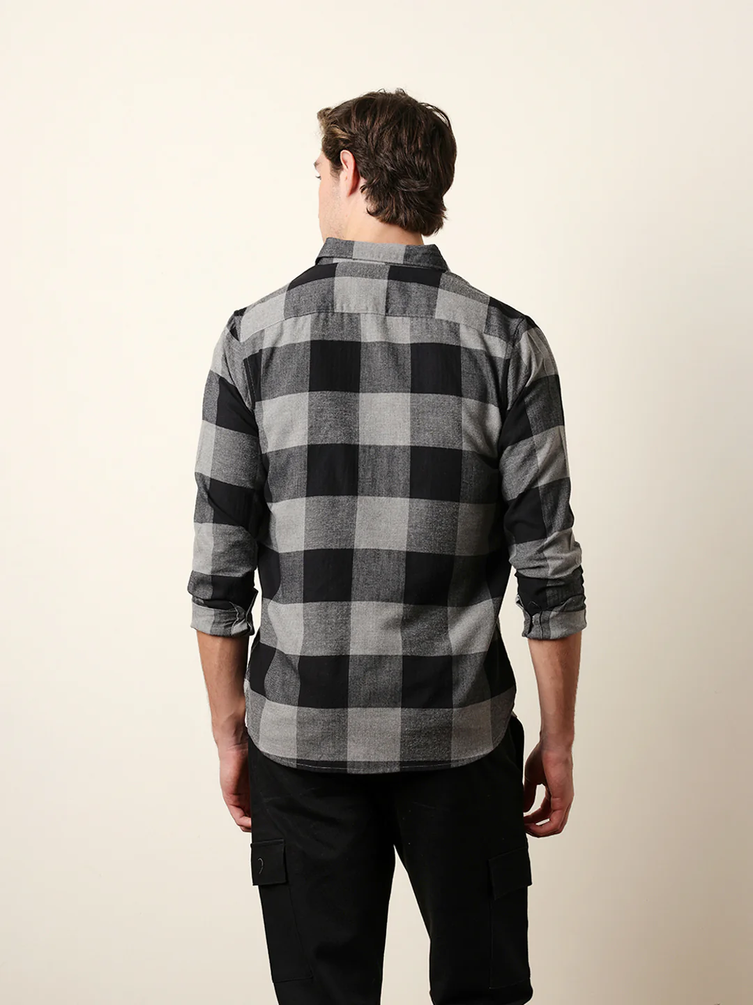 Men Checked Casual Full-Sleeve Shirt - Image 7