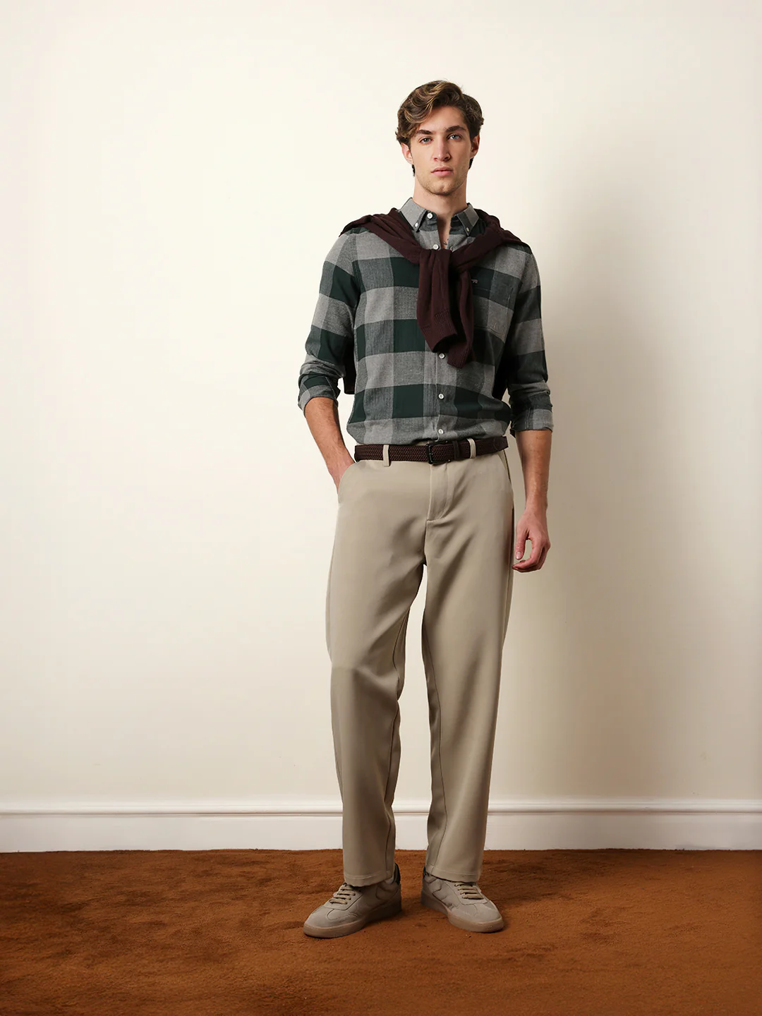 Men Checked Casual Full-Sleeve Shirt - Image 2