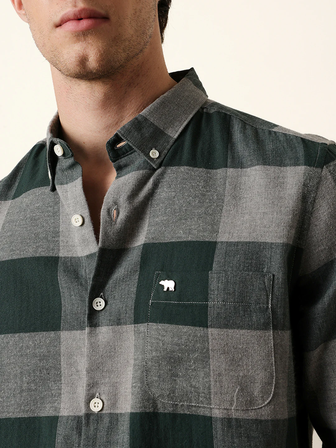 Men Checked Casual Full-Sleeve Shirt - Image 6