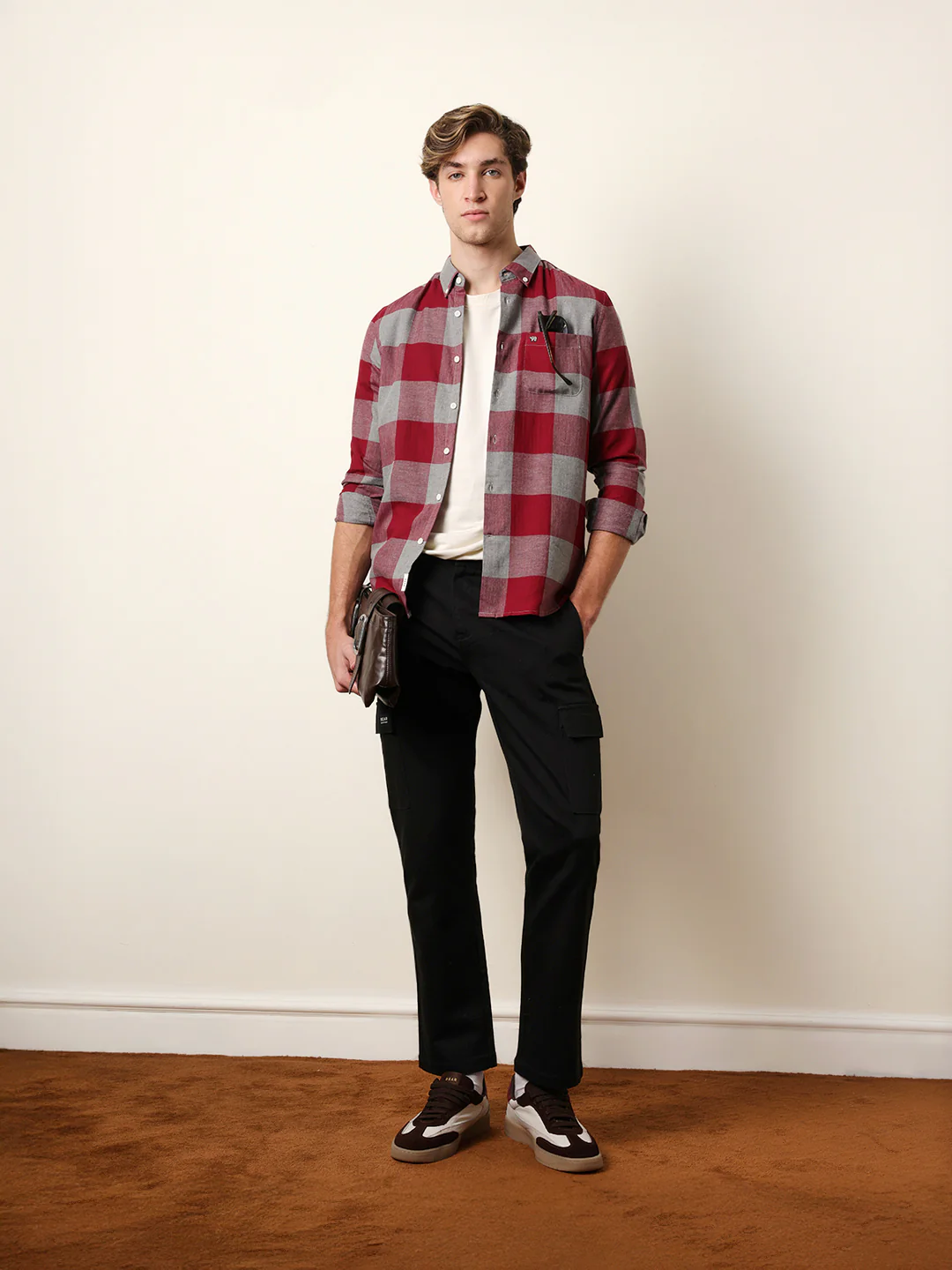 Men Checked Casual Full-Sleeve Shirt - Image 2