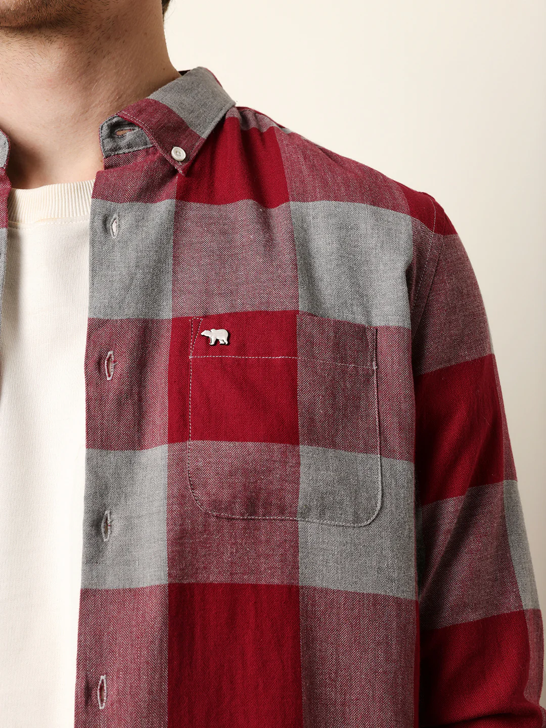 Men Checked Casual Full-Sleeve Shirt - Image 6