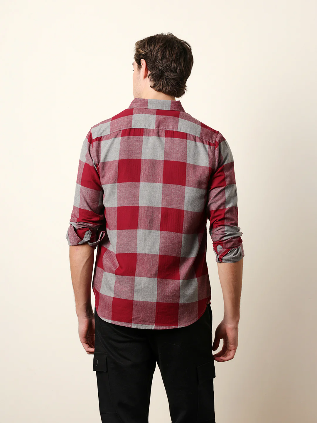Men Checked Casual Full-Sleeve Shirt - Image 7