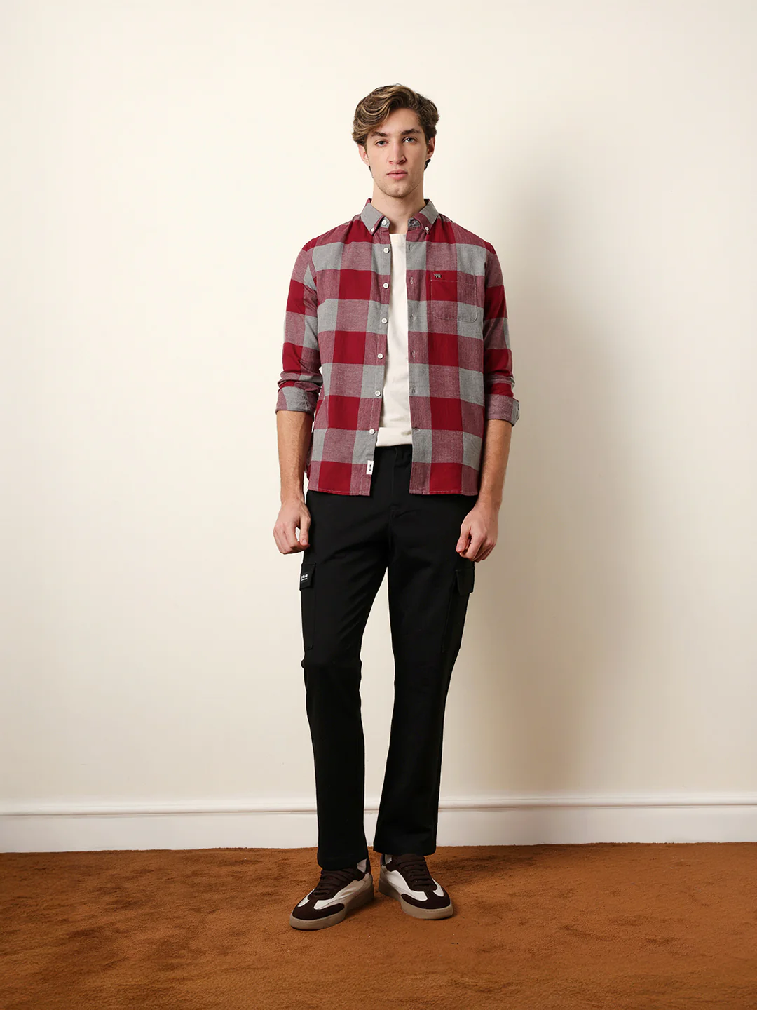 Men Checked Casual Full-Sleeve Shirt - Image 8