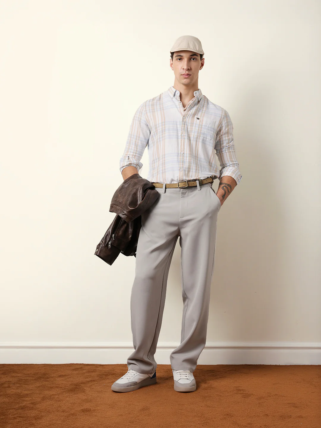 Men Checked Casual Full-Sleeve Shirt - Image 2