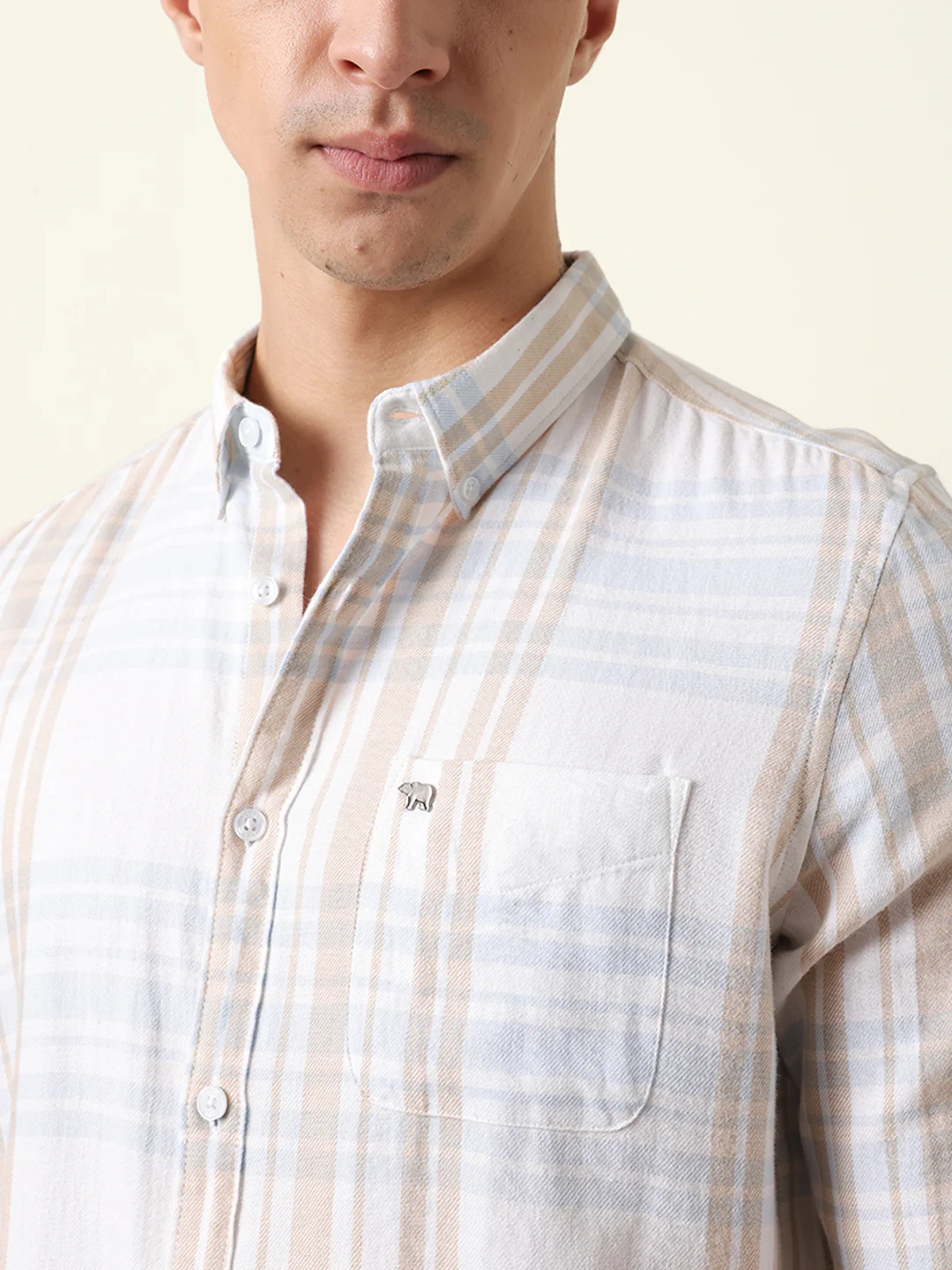Men Checked Casual Full-Sleeve Shirt - Image 6
