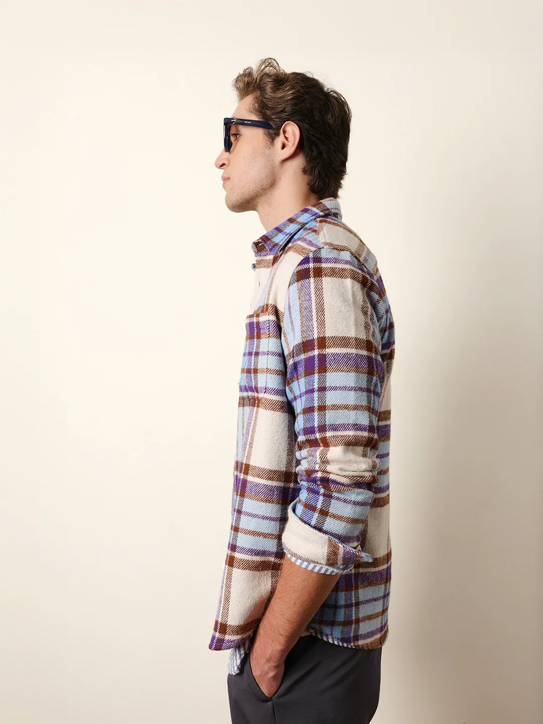 Men Checked Casual Full-Sleeve Shirt - Image 2
